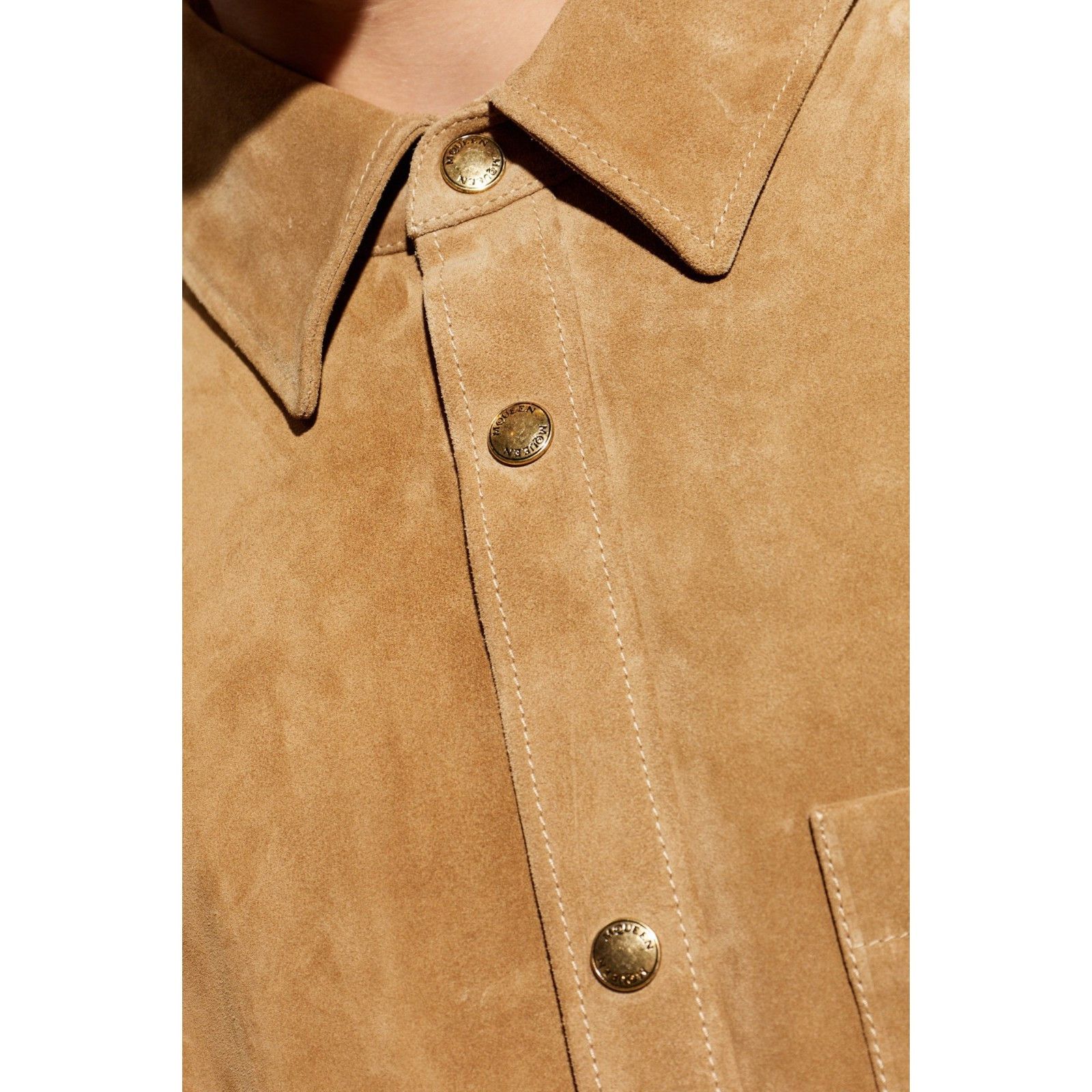 Alexander McQueen ALEEXANDER MCQUEEN Beige Suede Jacket New & Authentic (Men's Size US XL / EU 56 / 4 - 2 Thumbnail
