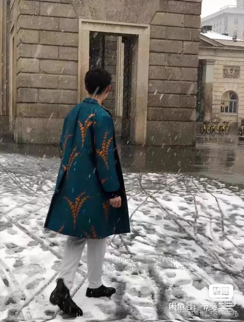 Dries Van Noten Dries Van Noten Runway-Exclusive Wheat Ear Embroidered Tre Size S / US 4 / IT 40 - 1 Thumbnail
