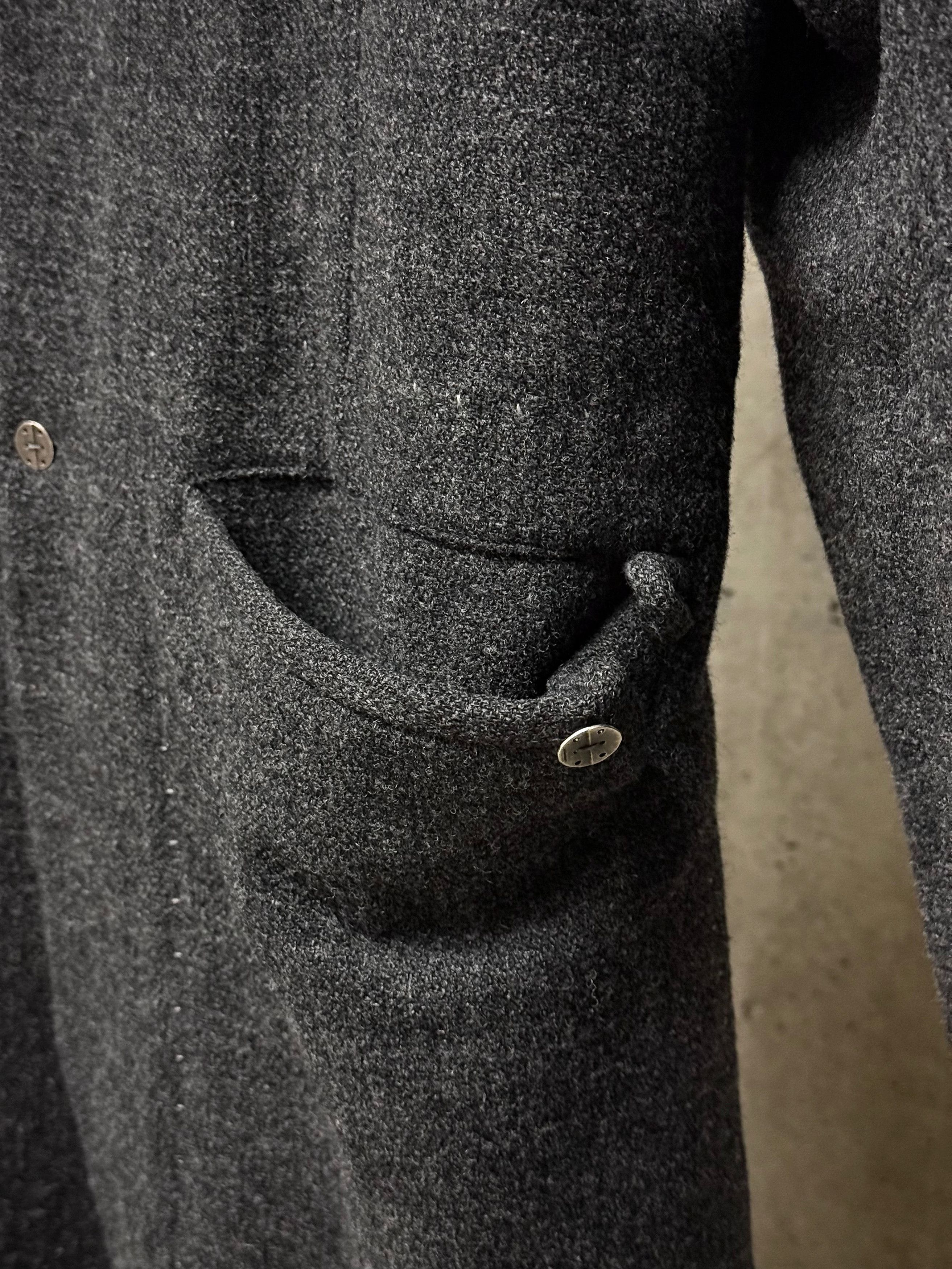 Taichi Murakami Taichi Murakami Cashmere Tweed High Neck Coat Size US M / EU 48-50 / 2 - 7 Thumbnail