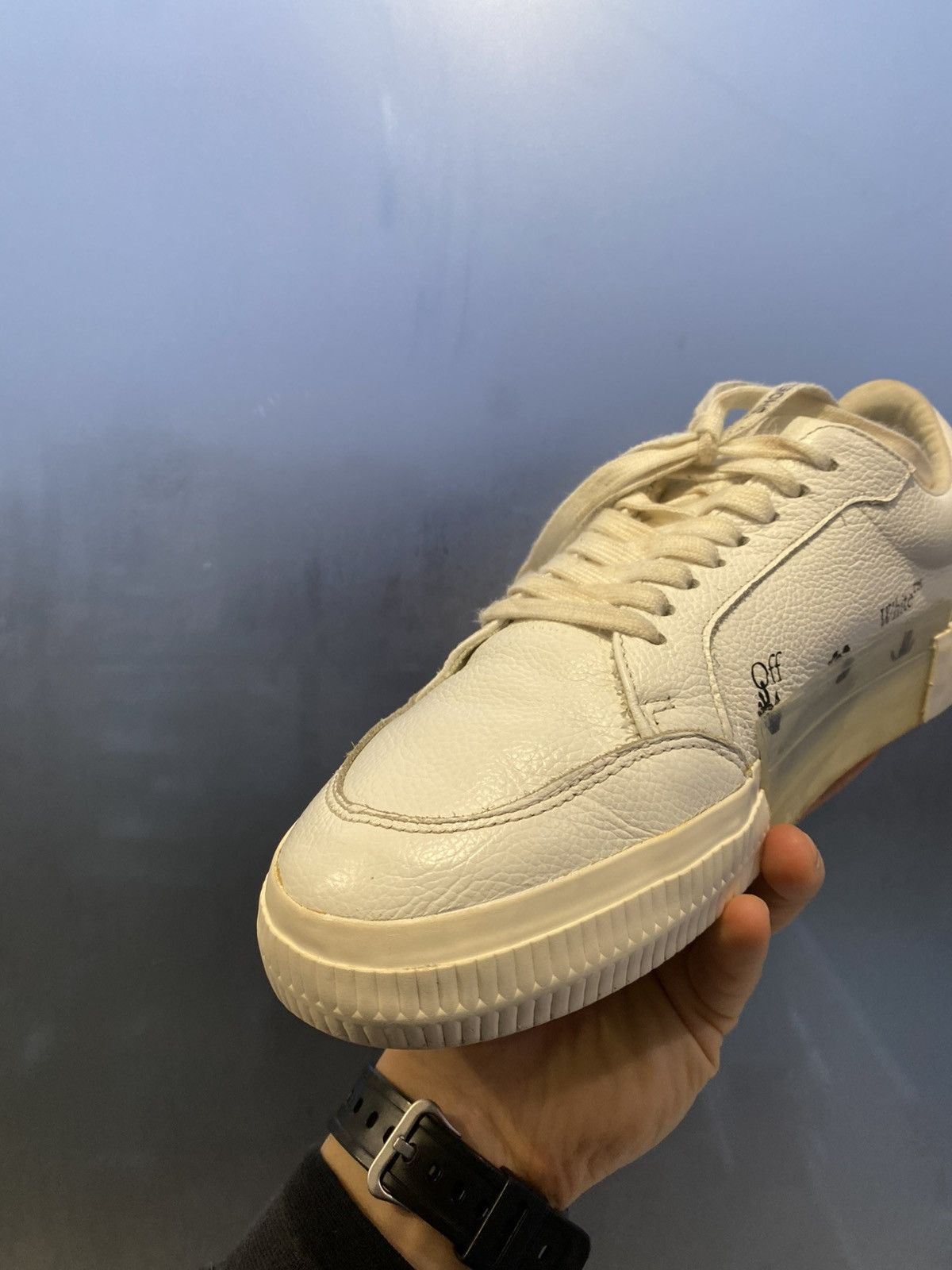 Off-White Off-White Vulc Low Leather White Size 41 Size US 7.5 / EU 40-41 - 14 Thumbnail