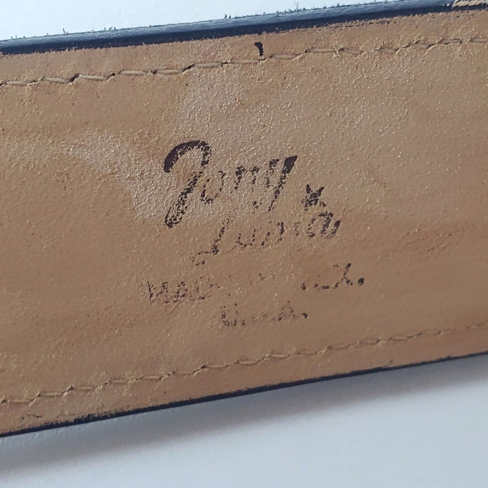 Tony Lama VINTAGE Tony Lama Belt Western Leather Adjustable 44 Concho Mens Size 44 - 5 Thumbnail