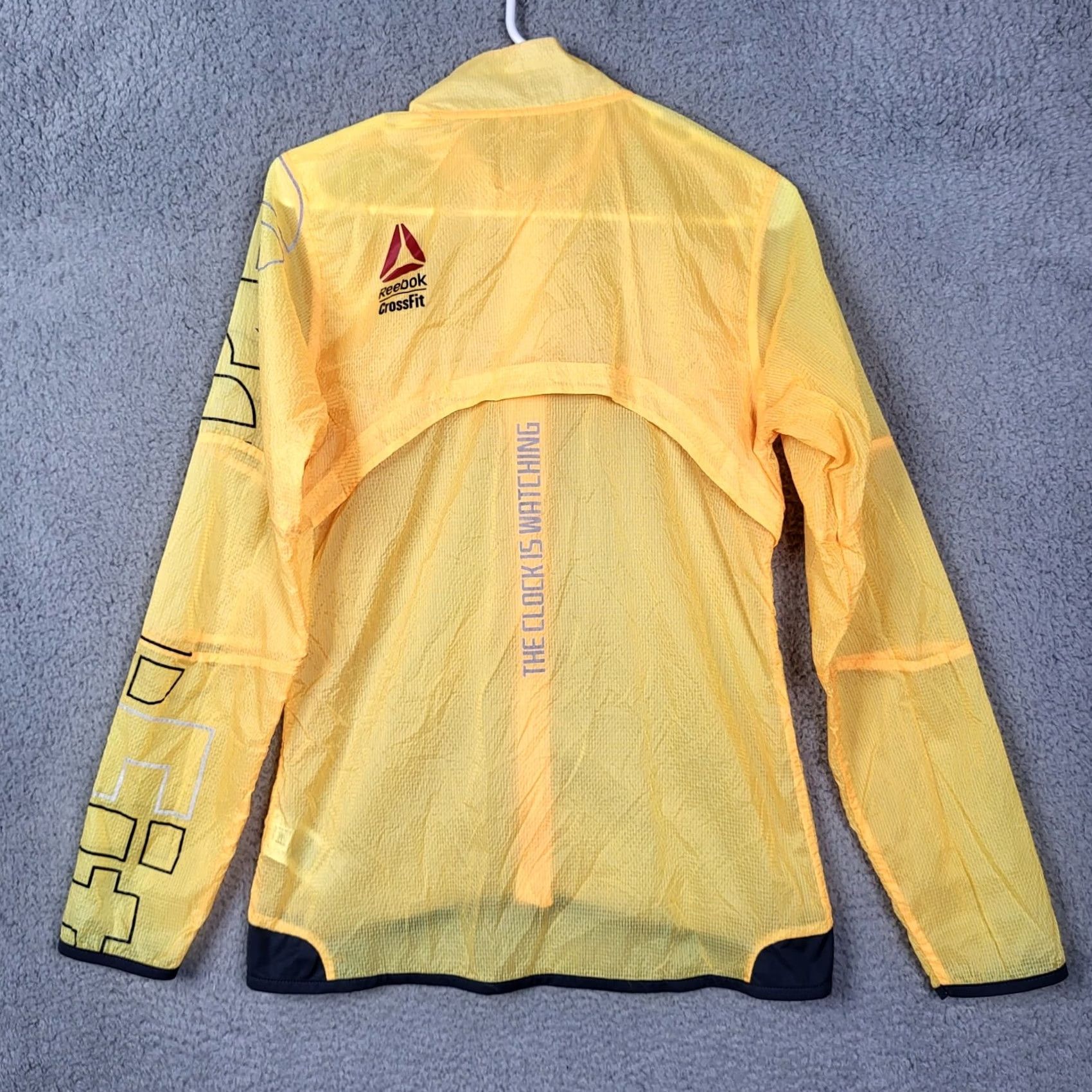 Reebok Reebok Outdoor Women's Orange Nylon Lightweight Zip Hoodie S Jacket, CrossFit, Activewear, Short Sleeve? Size S / US 4 / IT 40 - 6 Thumbnail