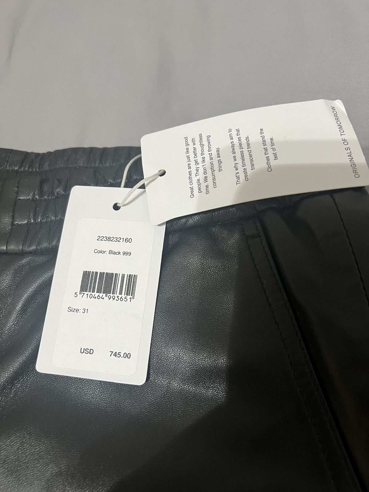 NN07 Nn07 No Nationality Leather Keanu 8232 Shorts Black Size US 31 - 5 Thumbnail