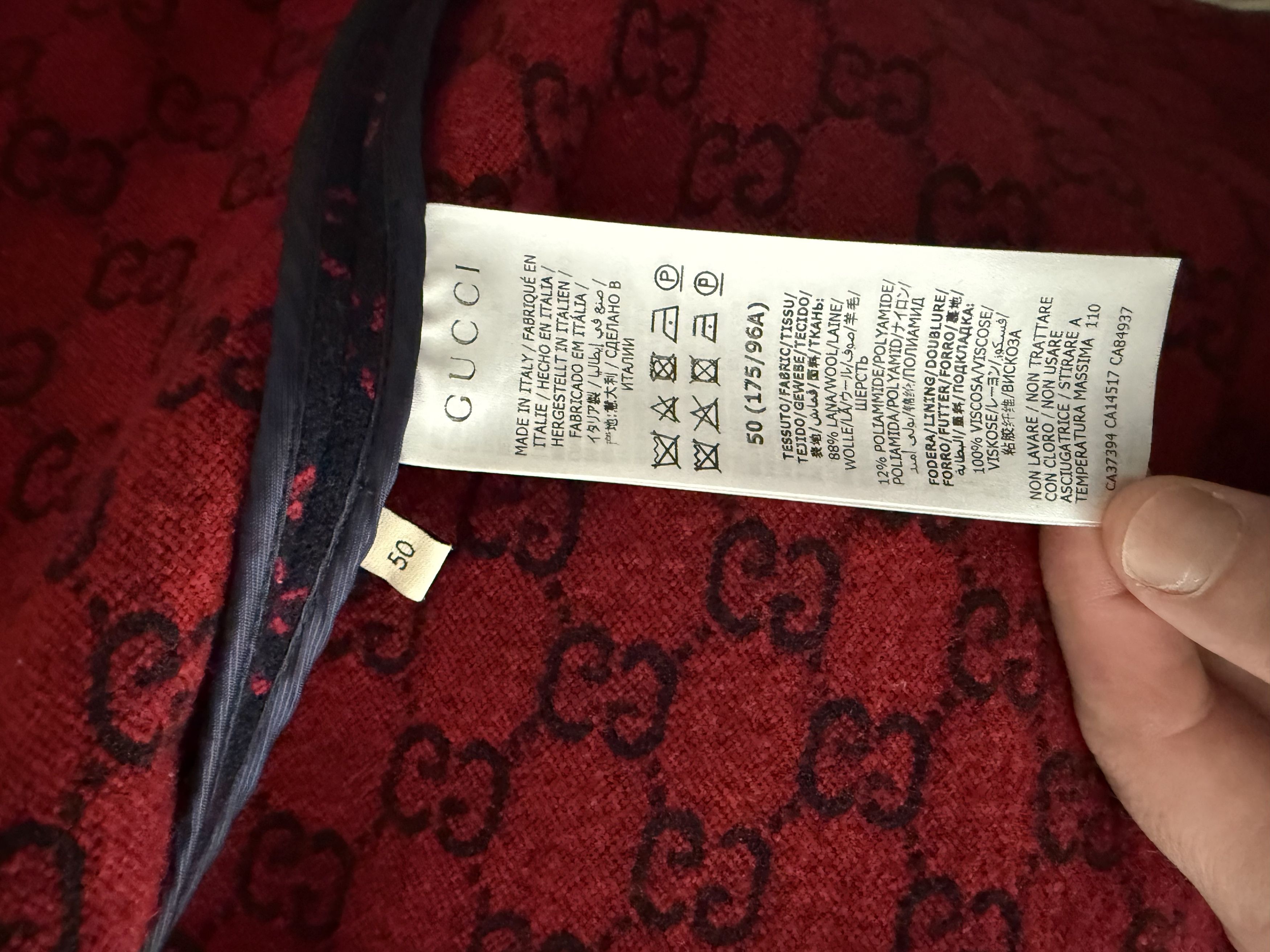 Gucci Gucci GG Jacquard Shirt Jacket Size US M / EU 48-50 / 2 - 5 Thumbnail