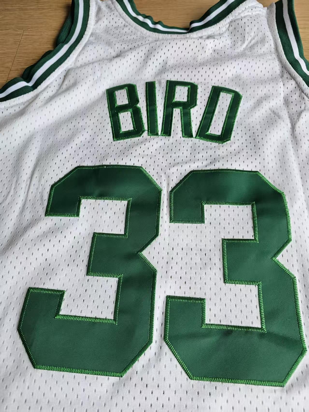 NBA 1985 88 Boston Celtics #33 Larry Bird Jersey White Size US XL / EU 56 / 4 - 3 Thumbnail
