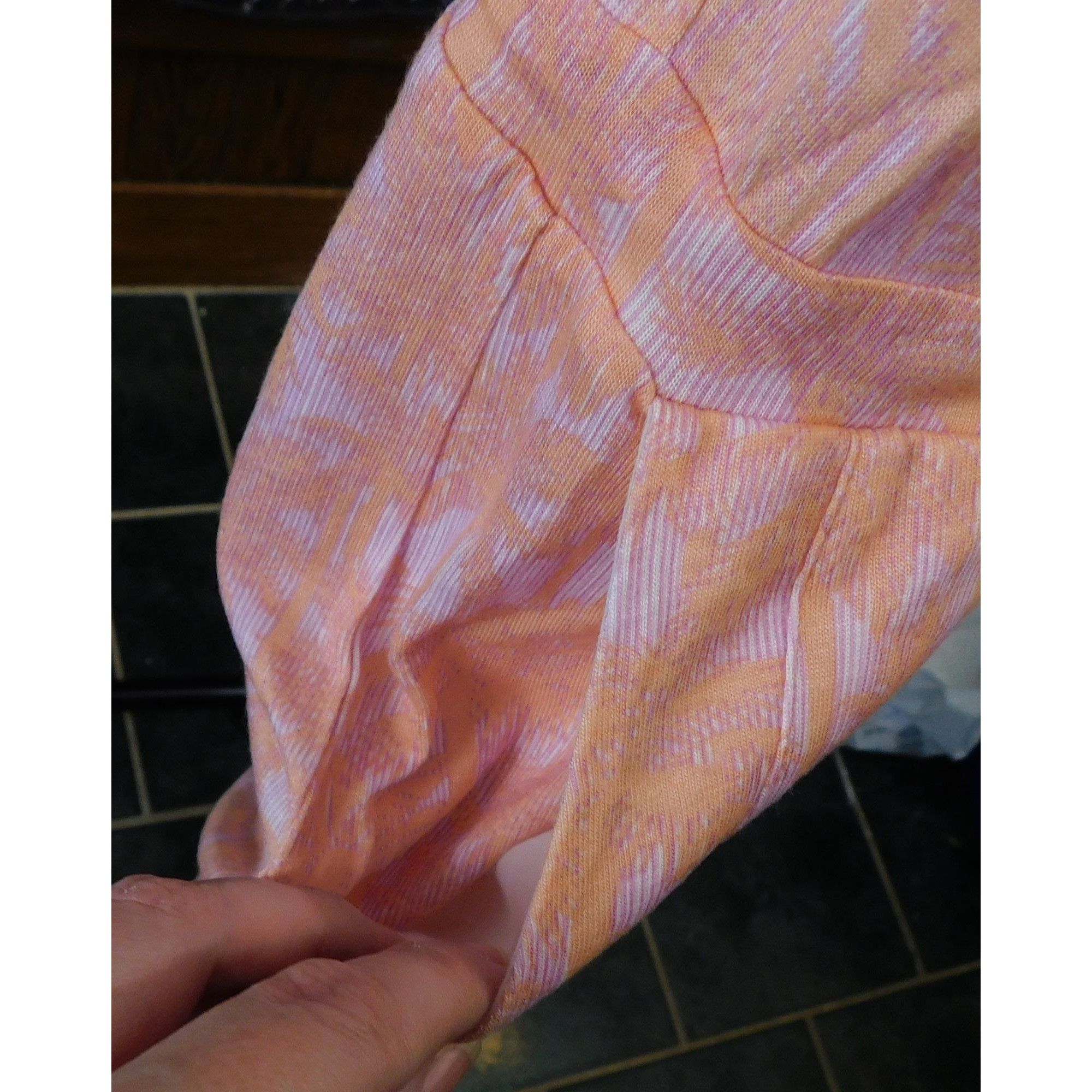 Armani Exchange Armani Exchange Pink Palm Tree Sleeveless Drawstring Dress Size S / US 4 / IT 40 - 3 Thumbnail
