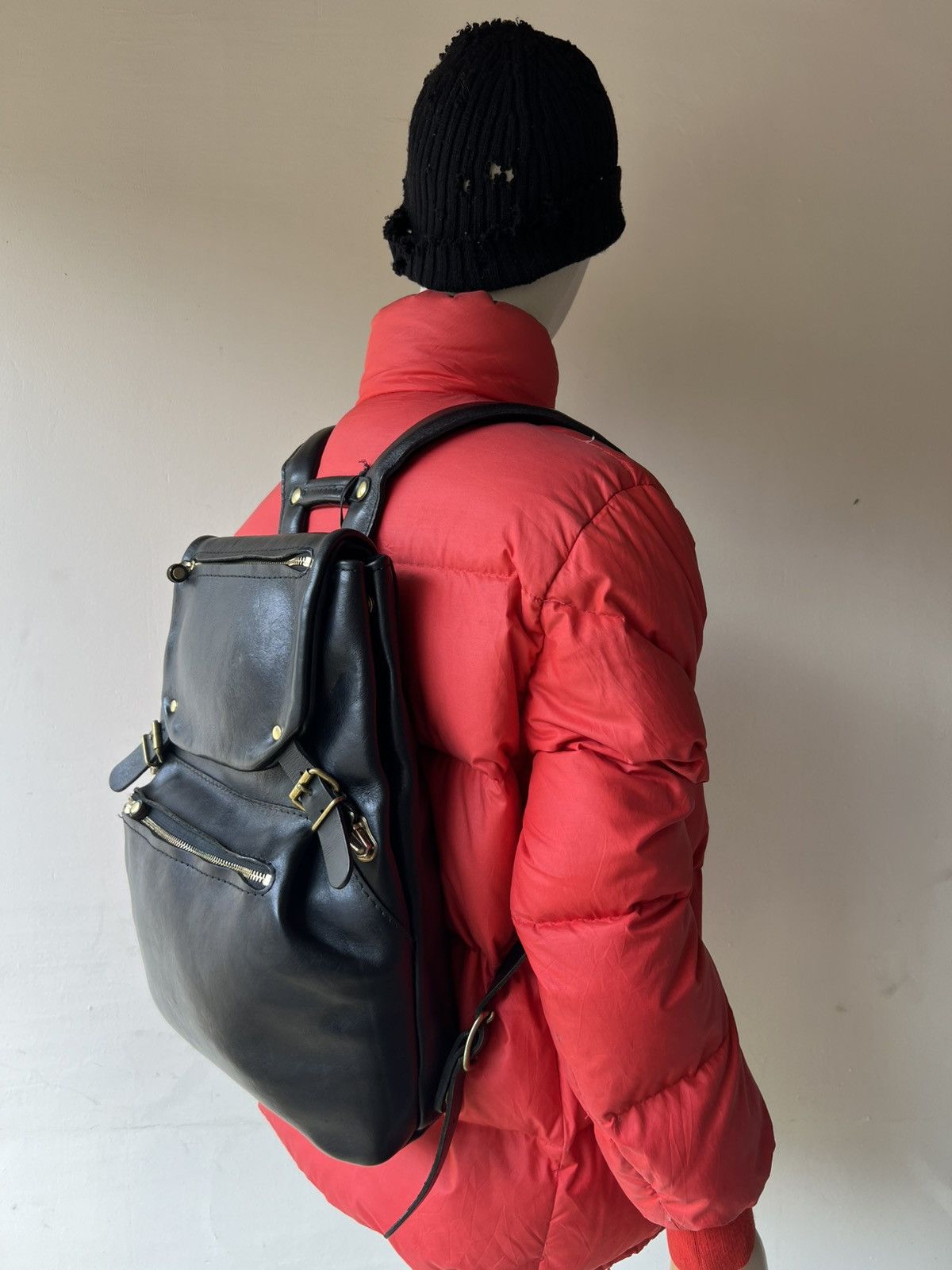 Leather Horsehide Leather Backpack By HERZ Japan Size ONE SIZE - 4 Thumbnail