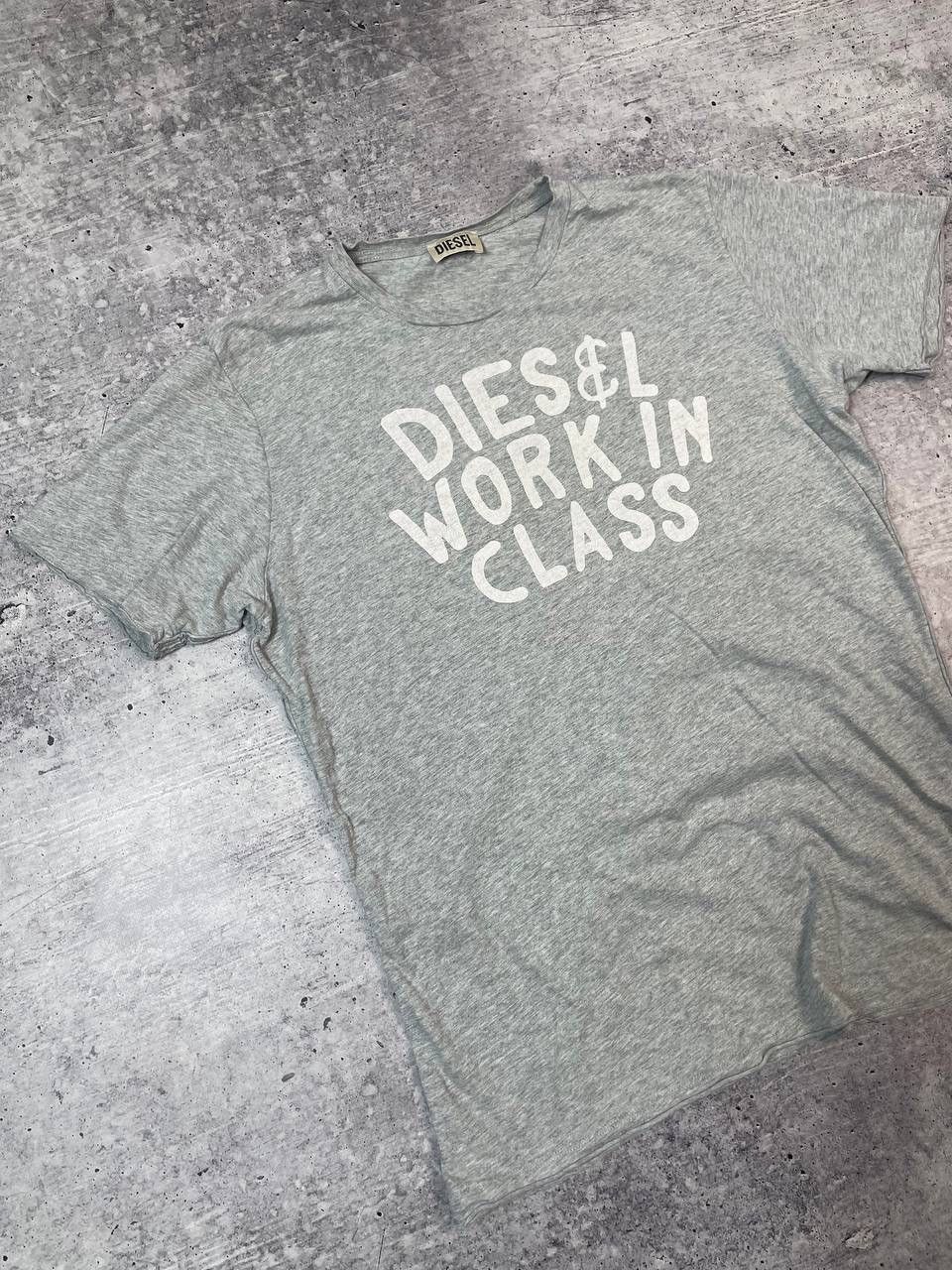 Diesel Vintage Diesel Work In Class Logo Tee T-Shirt Y2K Size US L / EU 52-54 / 3 - 2 Thumbnail
