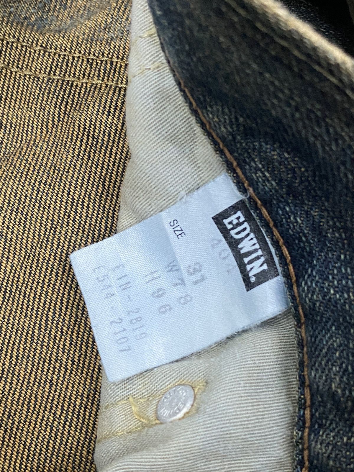 Edwin × Japanese Brand Edwin 404 Denim Baggy Loose Fit Washed Distressed Size US 32 / EU 48 - 22 Thumbnail