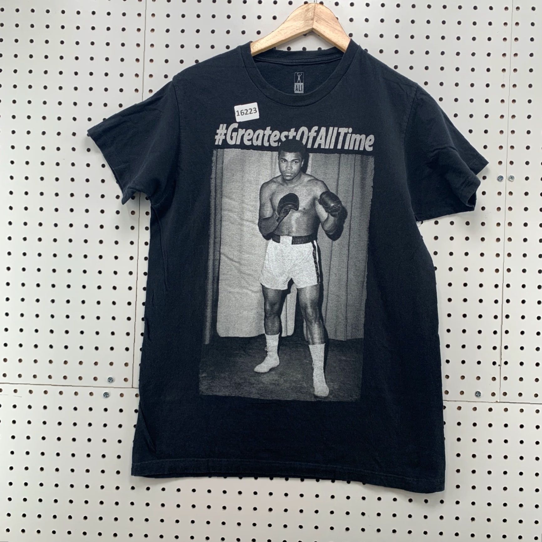 Vintage Muhammed Ali Shirt Black Greatest Of All Time Adult Medium Short Sleeve Boxing Mens Shirt Size US M / EU 48-50 / 2 - 5 Thumbnail