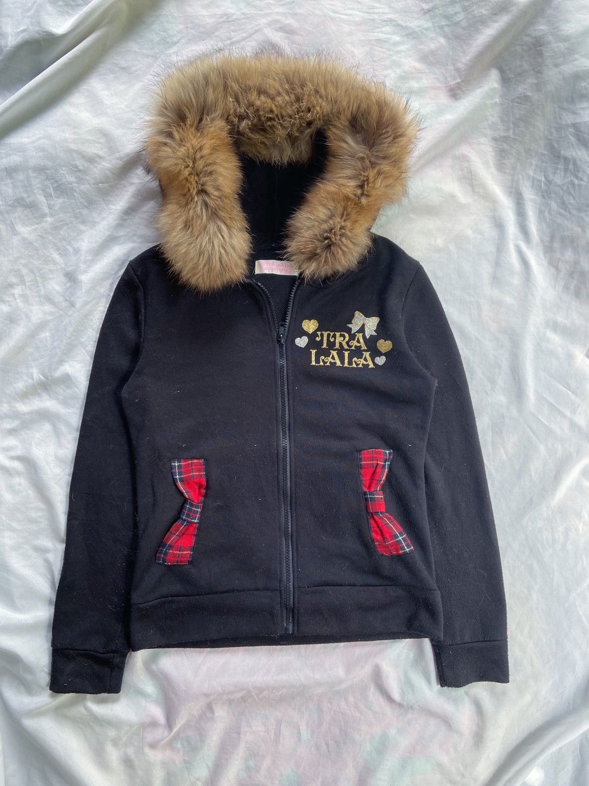 Japanese Brand TRALALA GIRL LIKE OF STYLE FUR ZIP HOODIE Size US XS / EU 42 / 0 - 1 Thumbnail