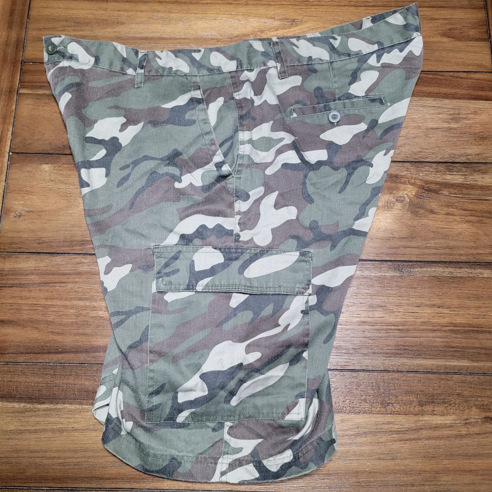 Other N&Society Green Camo Lightweight Cargo Shorts - Size 42 Size US 42 / EU 58 - 4 Thumbnail