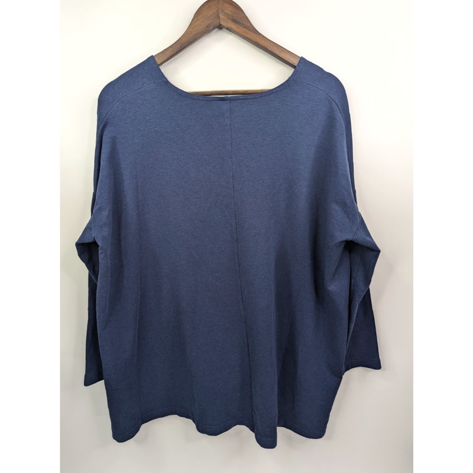 Vintage Bryn Walker Blue Bamboo Cotton Boxy Baxter Tunic Oversized Lagenlook Size Small Size S / US 4 / IT 40 - 3 Thumbnail