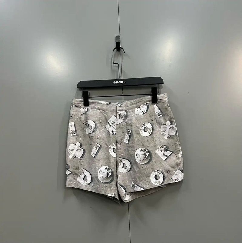 Dior Dior Gray Cotton Summer Shorts for Men 0089 Size US 28 / EU 44 - 1 Thumbnail
