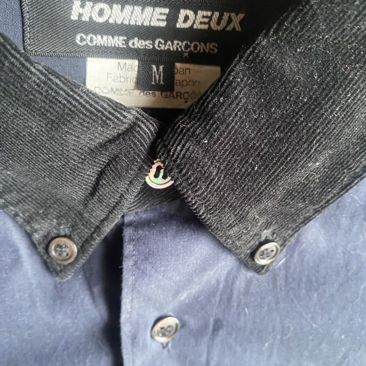 Comme des Garcons Contrast Collar and Cuffs Corduroy Shirt Size US M / EU 48-50 / 2 - 5 Thumbnail