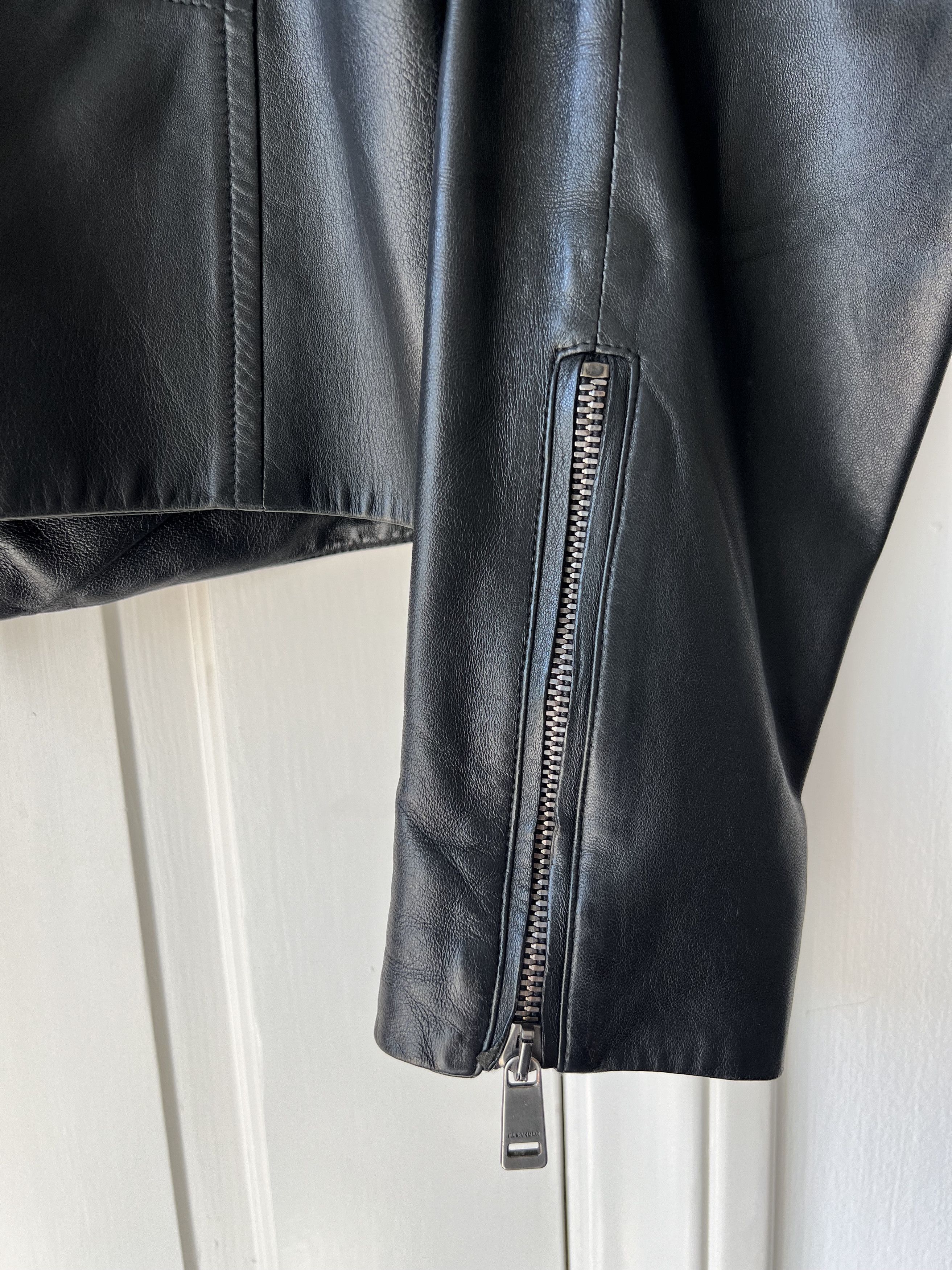 Jil Sander JIL SANDER "CANNES" LEATHER BIKER JACKET $5000 Size US M / EU 48-50 / 2 - 4 Thumbnail