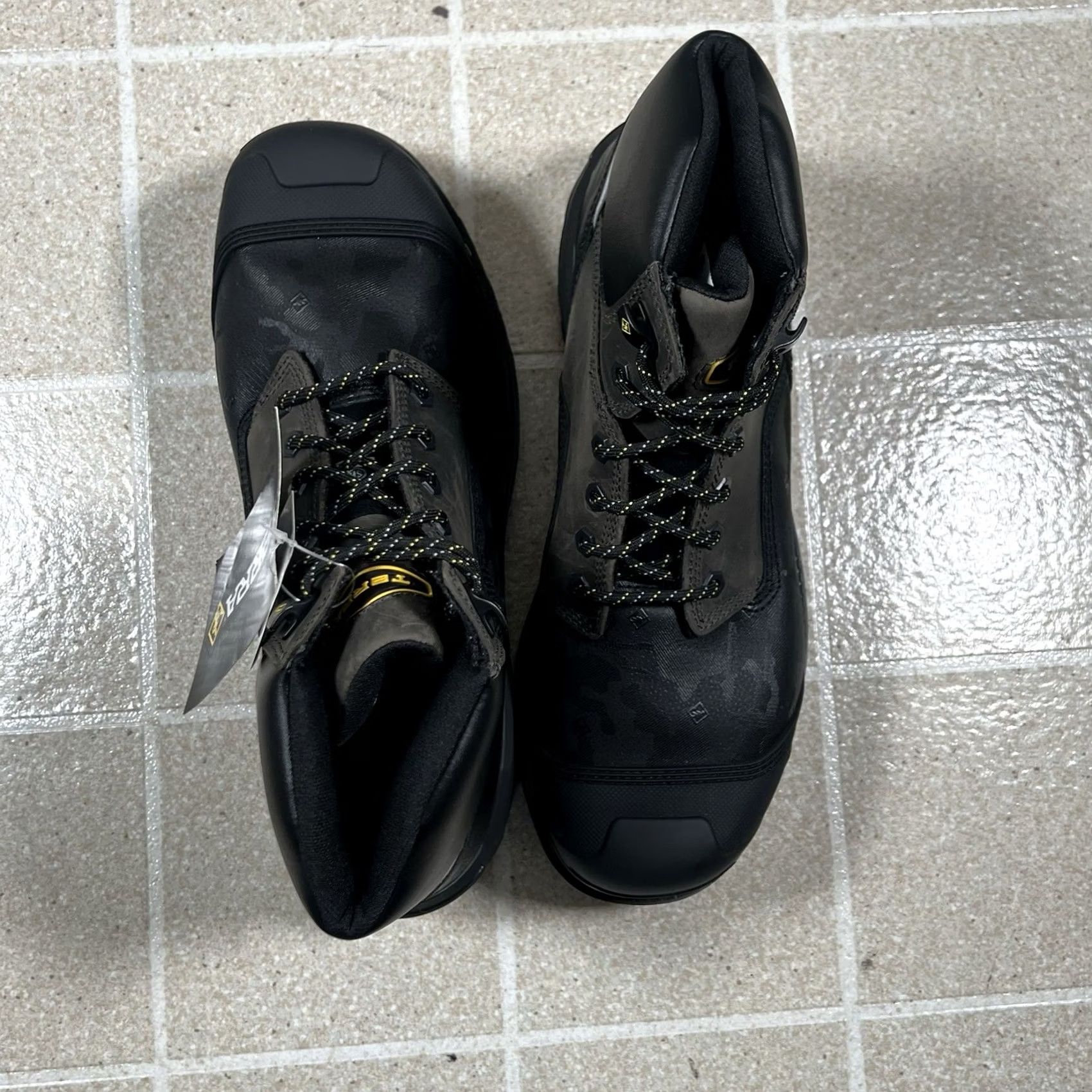 Vintage Terra Men's 6" Waterproof Nano Composite Toe Safety Work Boot Black, Synthetic Upper, Size 11.5 US, Safety Boot Size US 12 / EU 45 - 5 Thumbnail