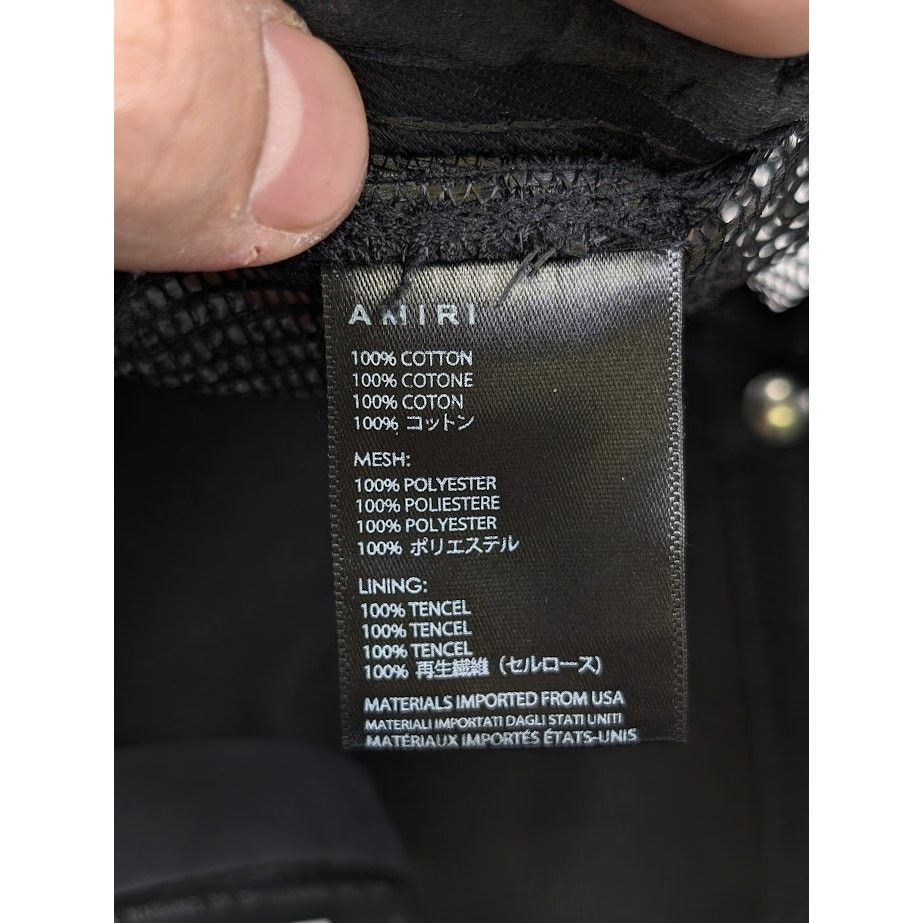 Amiri o1rshd1 Q:5 / Size: OS / Zig Zag Trucker Hat / Cap in Black Size ONE SIZE - 19 Thumbnail