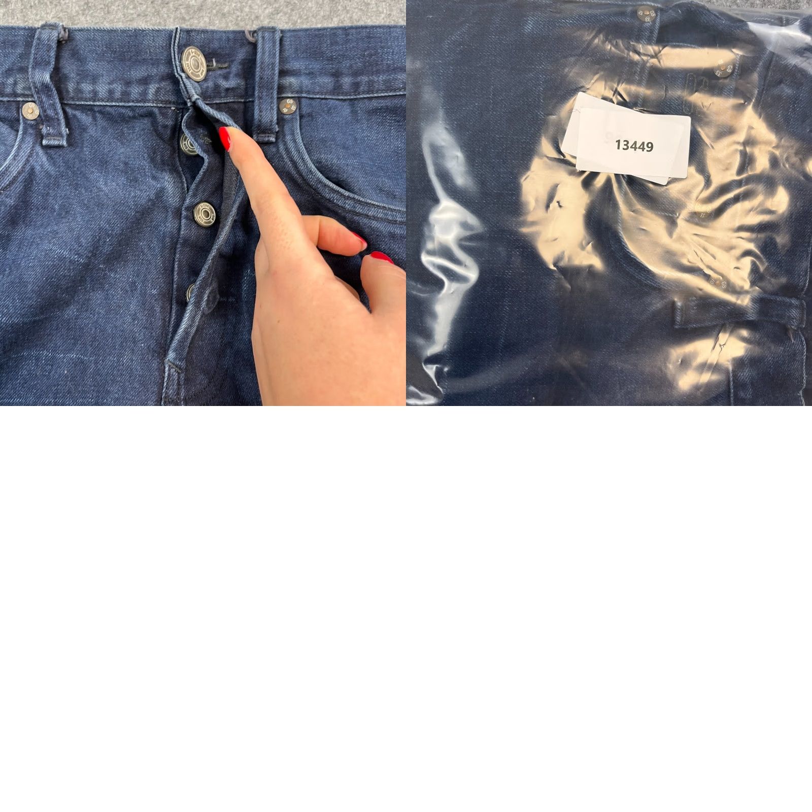 G-Star G-Star Mens Jeans Regular Straight 34 Dark Wash Blue 100% Cotton Button Fly Size US 34 / EU 50 - 9 Thumbnail