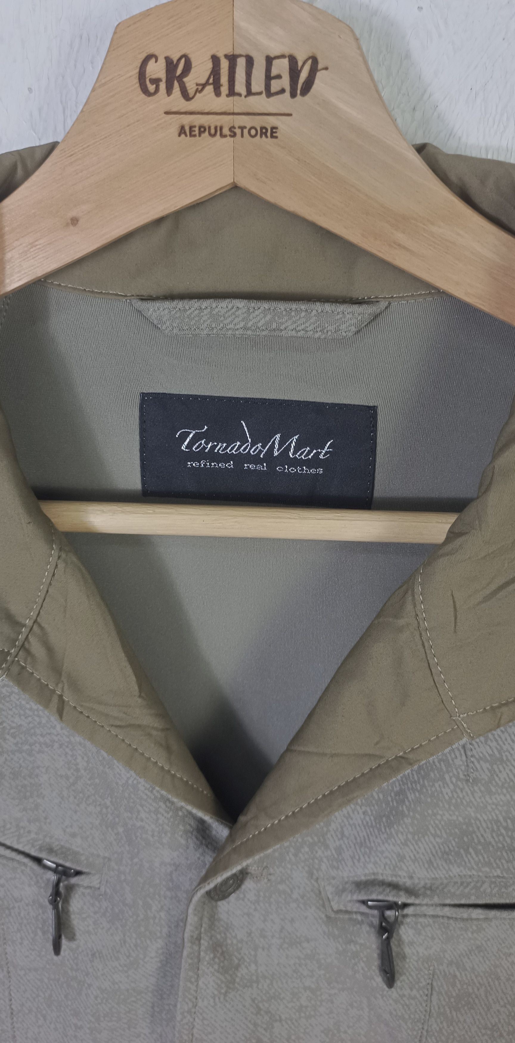 Tornado Mart Tornado Mart High Tension Uneven Denim Stand Blouson Size US M / EU 48-50 / 2 - 12 Thumbnail