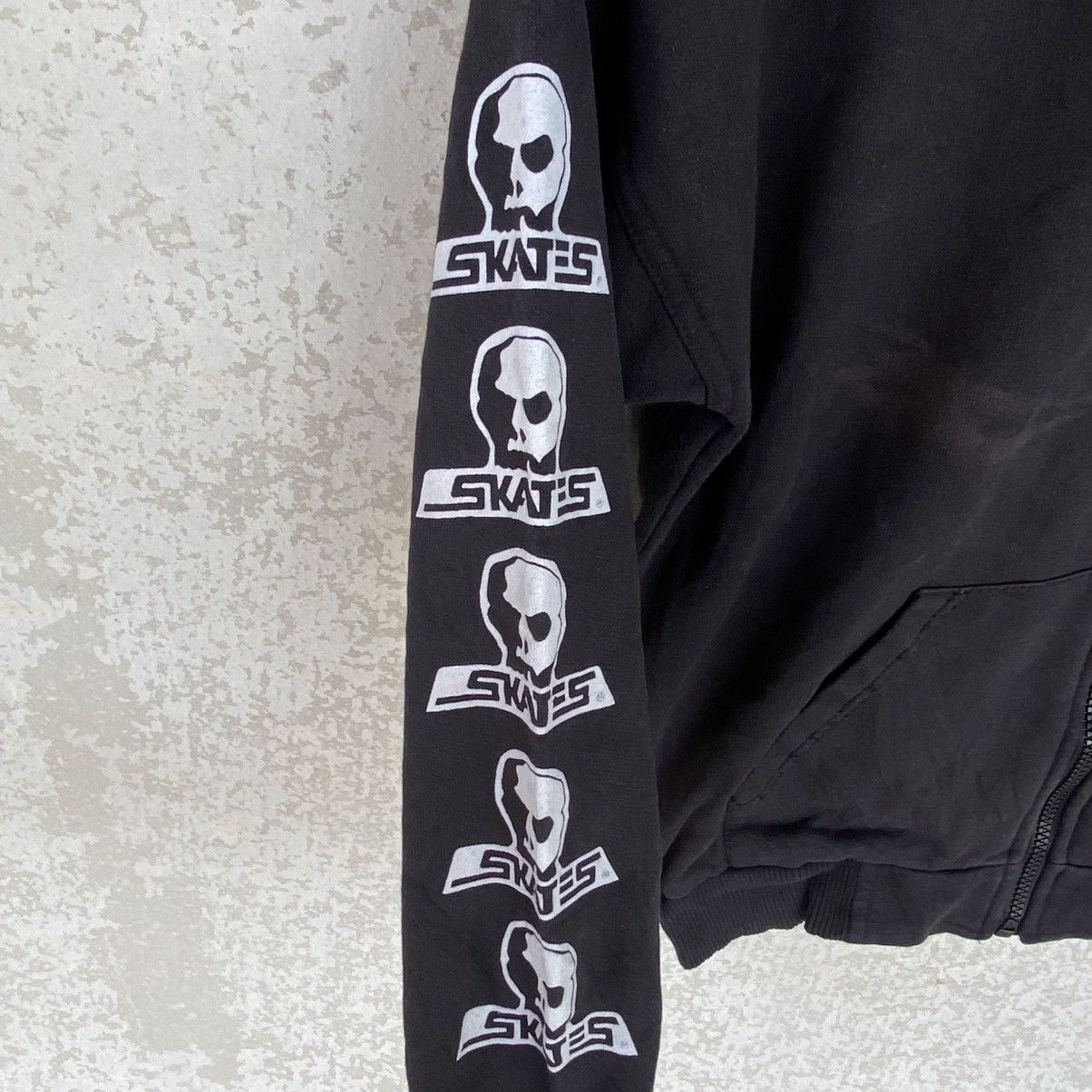 Other Vintage Skater Alien Full Zip Hoodie Big Printed Black SizeS Size US S / EU 44-46 / 1 - 5 Thumbnail