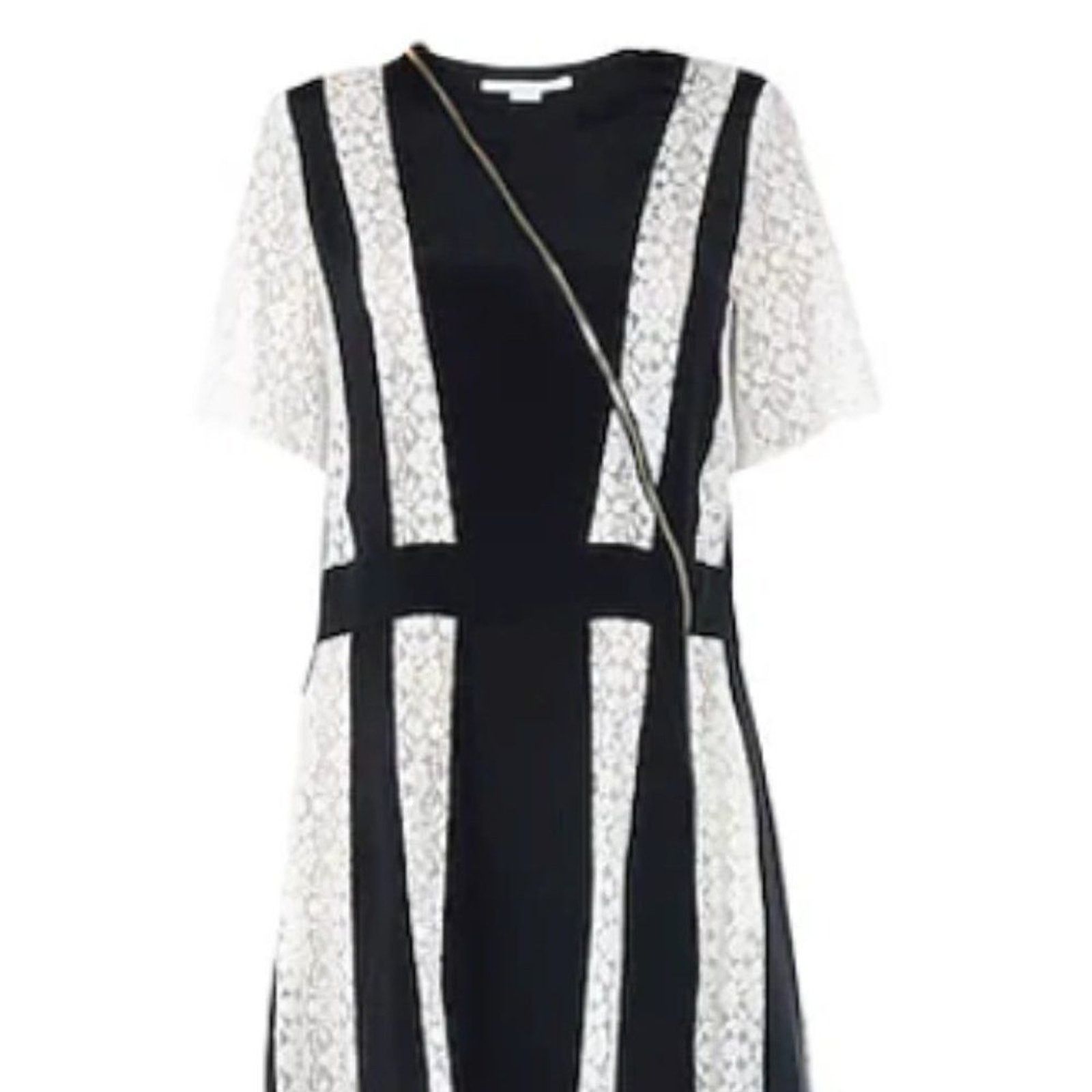 Stella McCartney Stella McCartney dress with Lace panels black and white Size M / US 6-8 / IT 42-44 - 3 Thumbnail