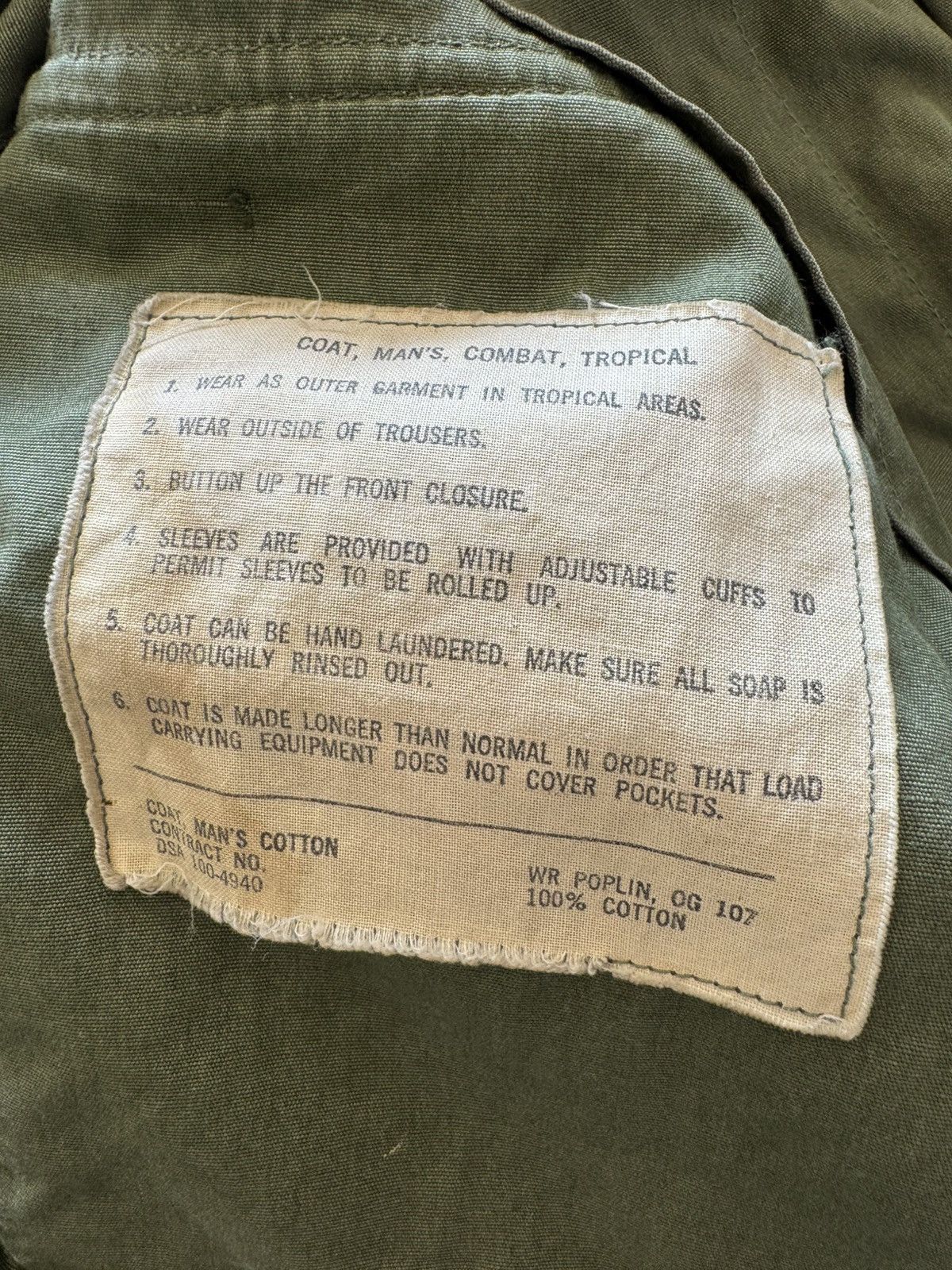 Other U.S. Army Tropical Combat Coat Jungle Jacket Katsudon Garden Size US M / EU 48-50 / 2 - 4 Thumbnail