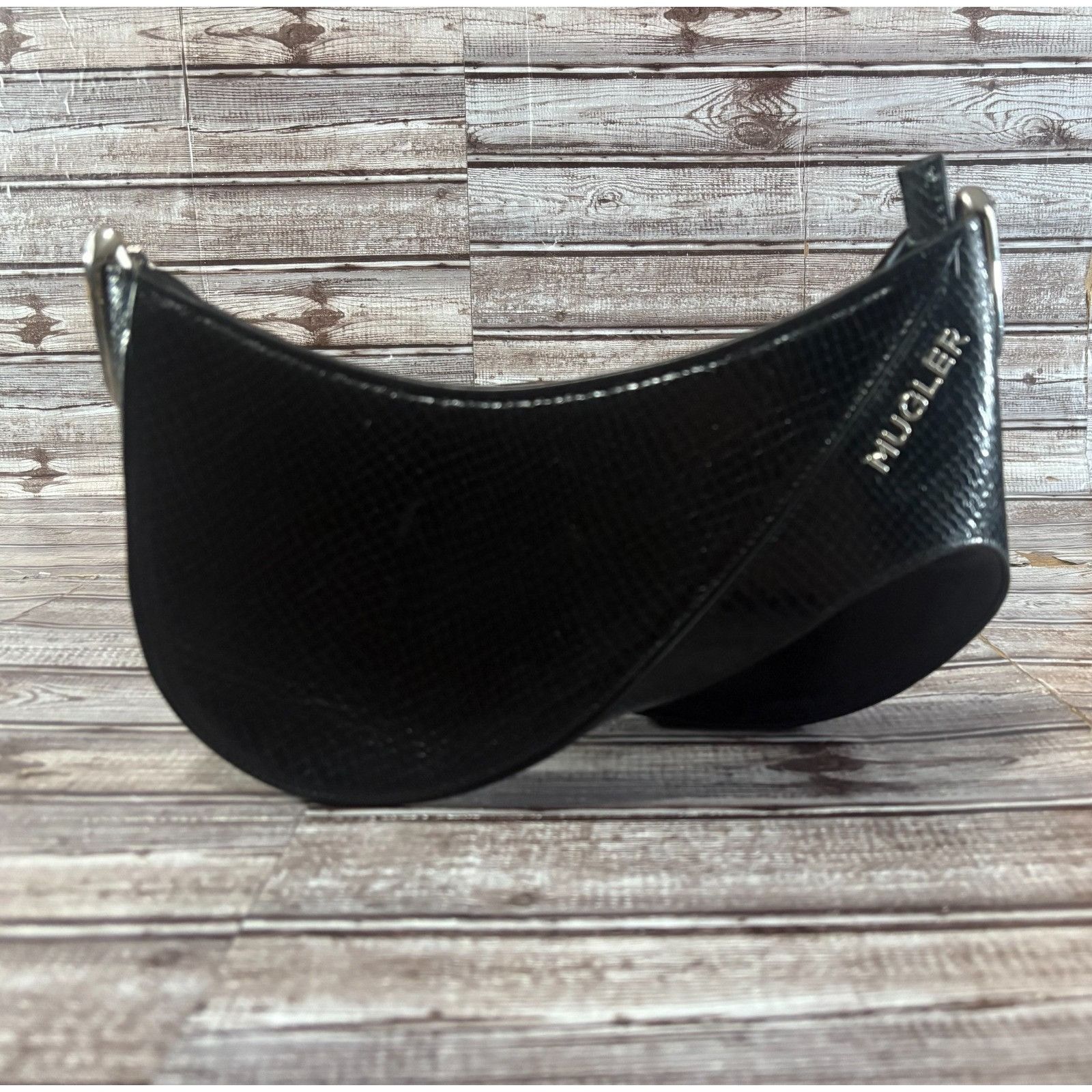 Mugler MUGLER Leather Spiral Curve 01 Crossbody Bag snake motif msp Size ONE SIZE - 2 Thumbnail