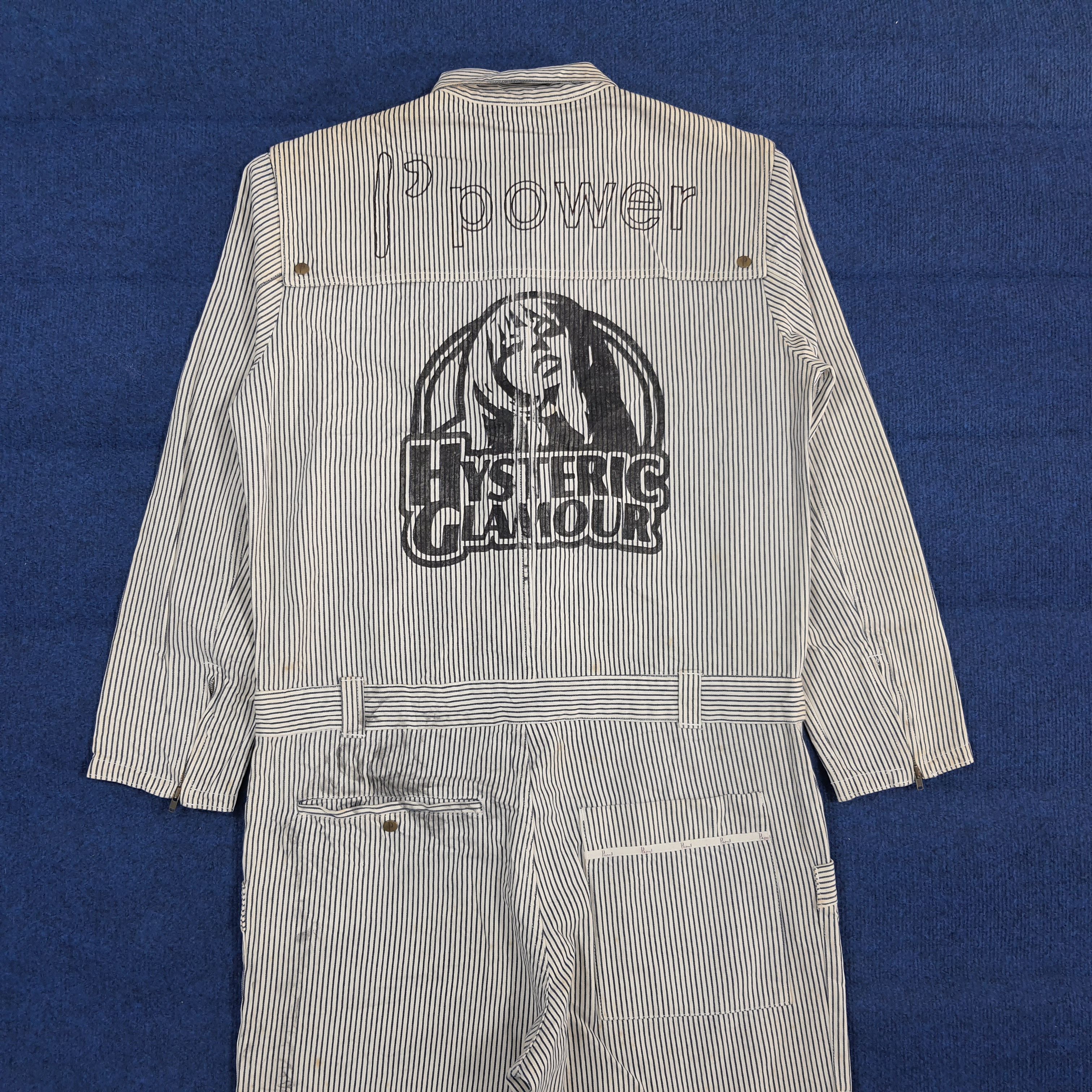 Japanese Brand PAPAS Hickory Stripe Custom Hysteric Coverall C302N19 Size US M / EU 48-50 / 2 - 1 Thumbnail