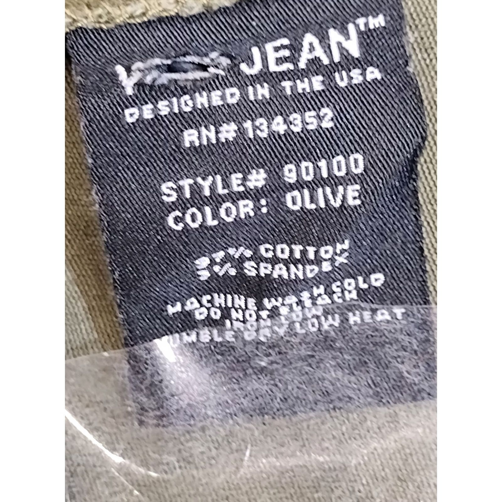 Olive Wax Jean Slim Jeans Women's Juniors 7 Olive Green Cotton Blend 5-Pocket Stretch City Size 28" / US 6 / IT 42 - 6 Thumbnail