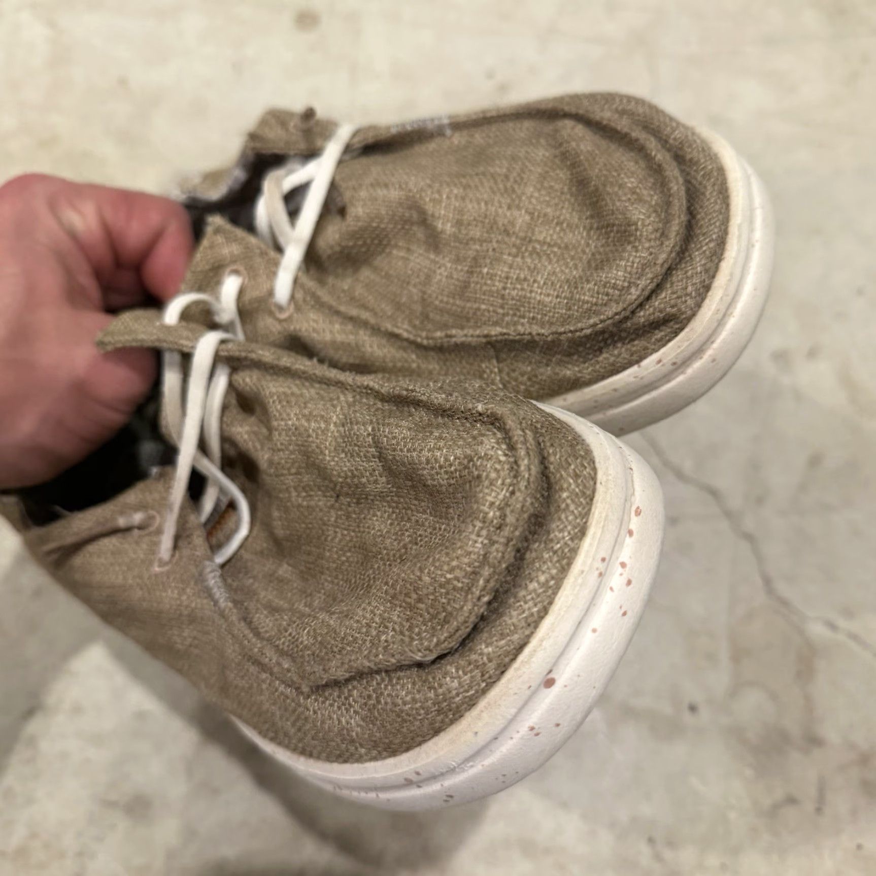 Vintage VINTAGE Hey Dude Wendy Rise Woven Embroidery Tan Sneaker Slip On Womens US 10 40203-265 Size US 10 / IT 40 - 5 Thumbnail