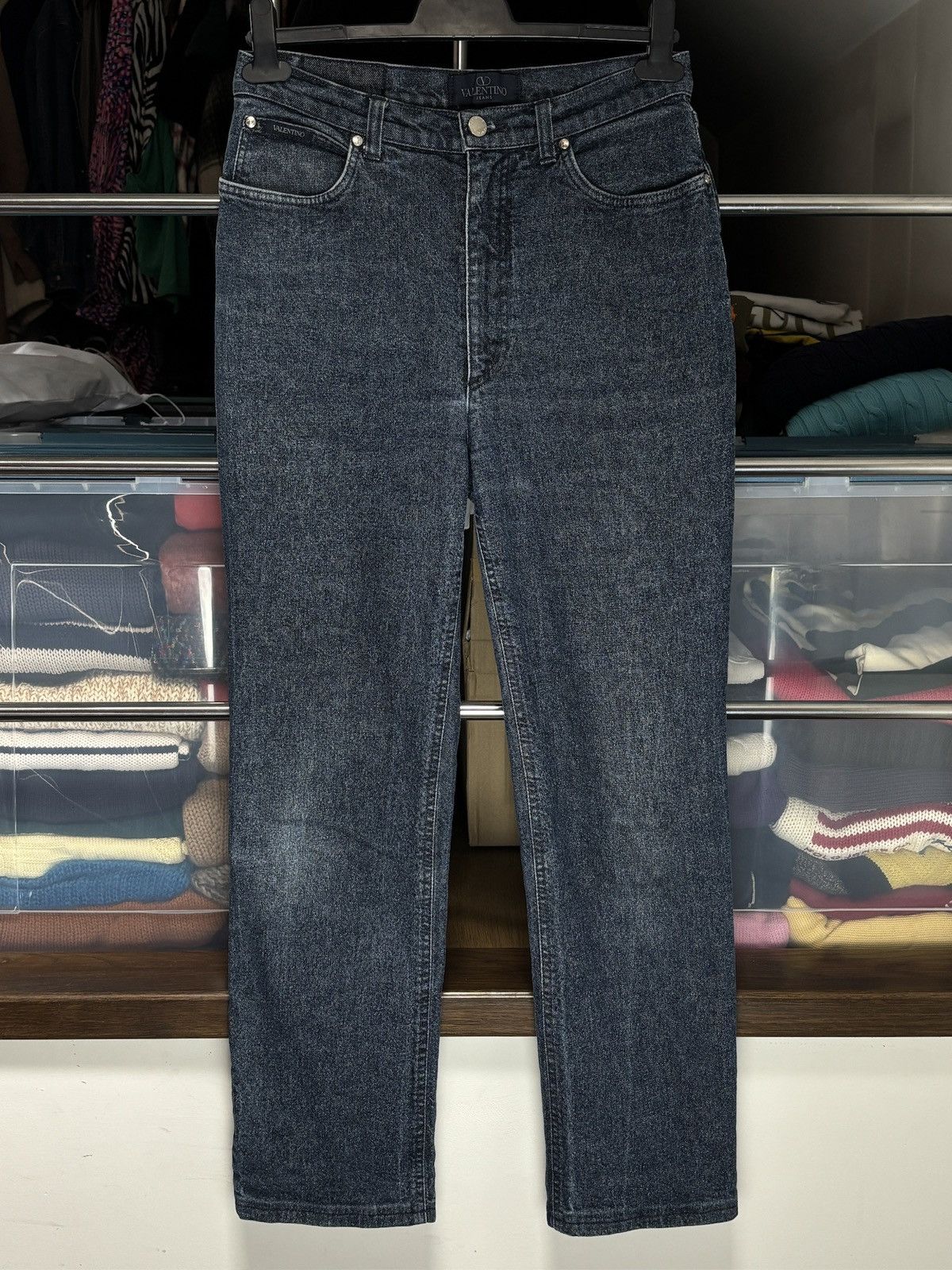 Valentino Valentino Jeans dark blue vintage pants Size 25" / US 0 / IT 36 - 1 Thumbnail