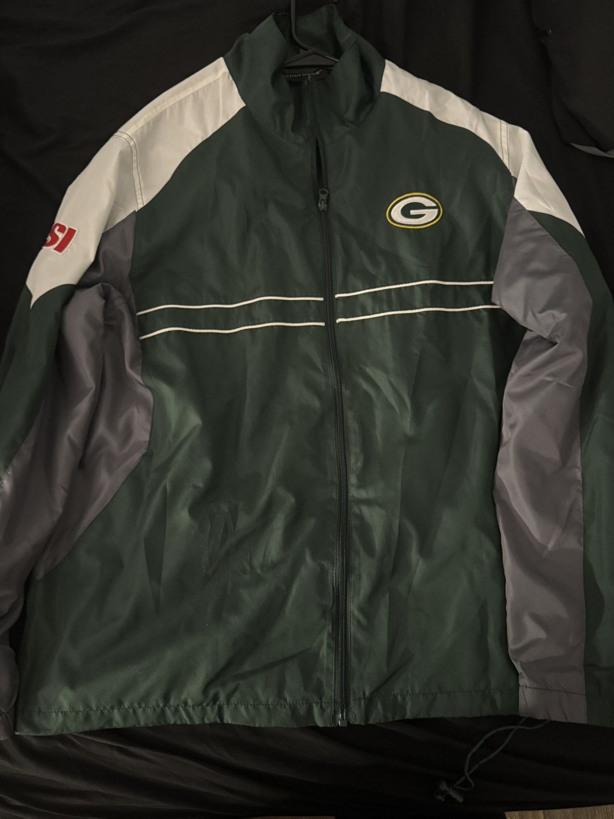 NFL NFL Vintage Green Bay Packers Windbreaker Size US L / EU 52-54 / 3 - 5 Thumbnail