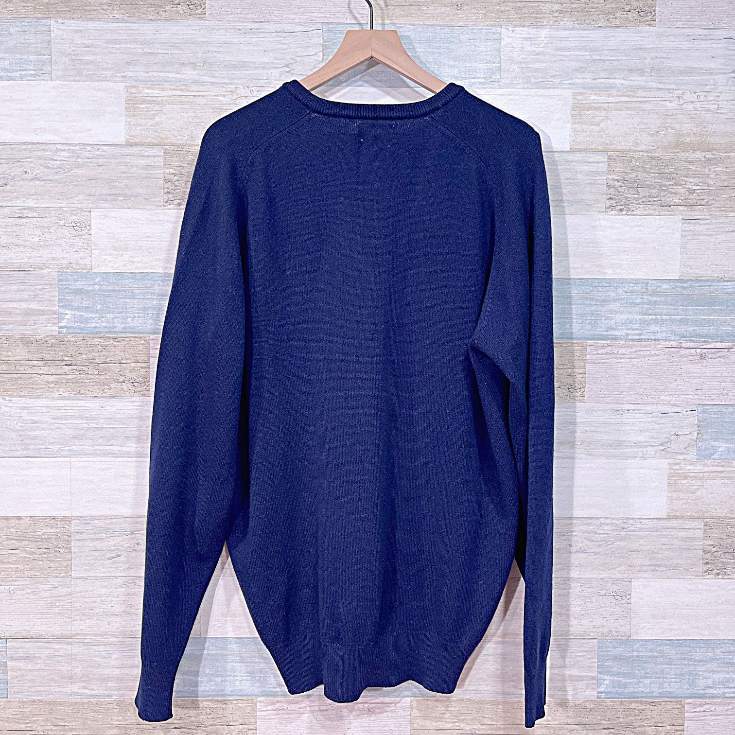 Alan Paine × Vintage Alan Paine Vintage 100% Cashmere Sweater Blue Mens 46 XL Size US XL / EU 56 / 4 - 3 Thumbnail