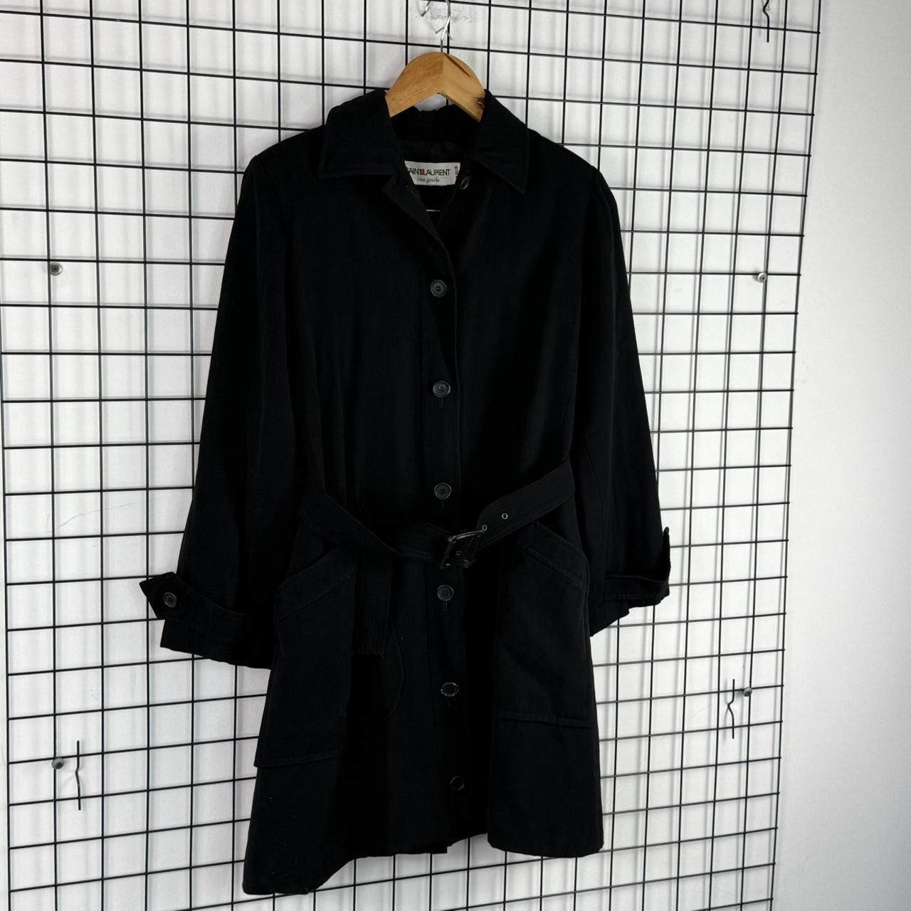 Saint Laurent Paris Saint Laurent Rive Gauche Wool Coat Womans Vintage 90s Size M / US 6-8 / IT 42-44 - 2 Thumbnail