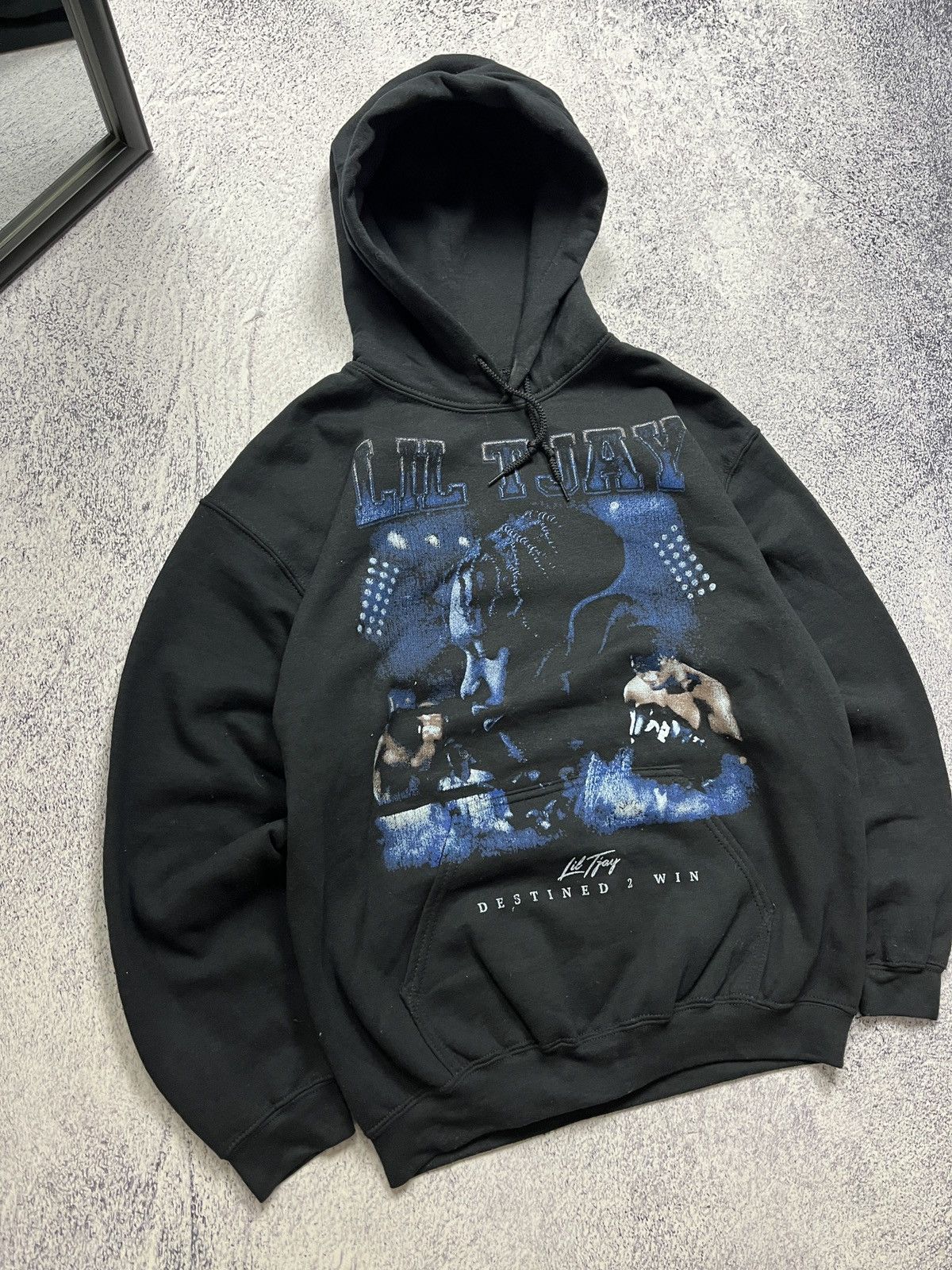 Band Tees × Rap Tees Lil Tjay Destined 2 Win 2021 Tour Hoodie Rare Size US M / EU 48-50 / 2 - 4 Thumbnail