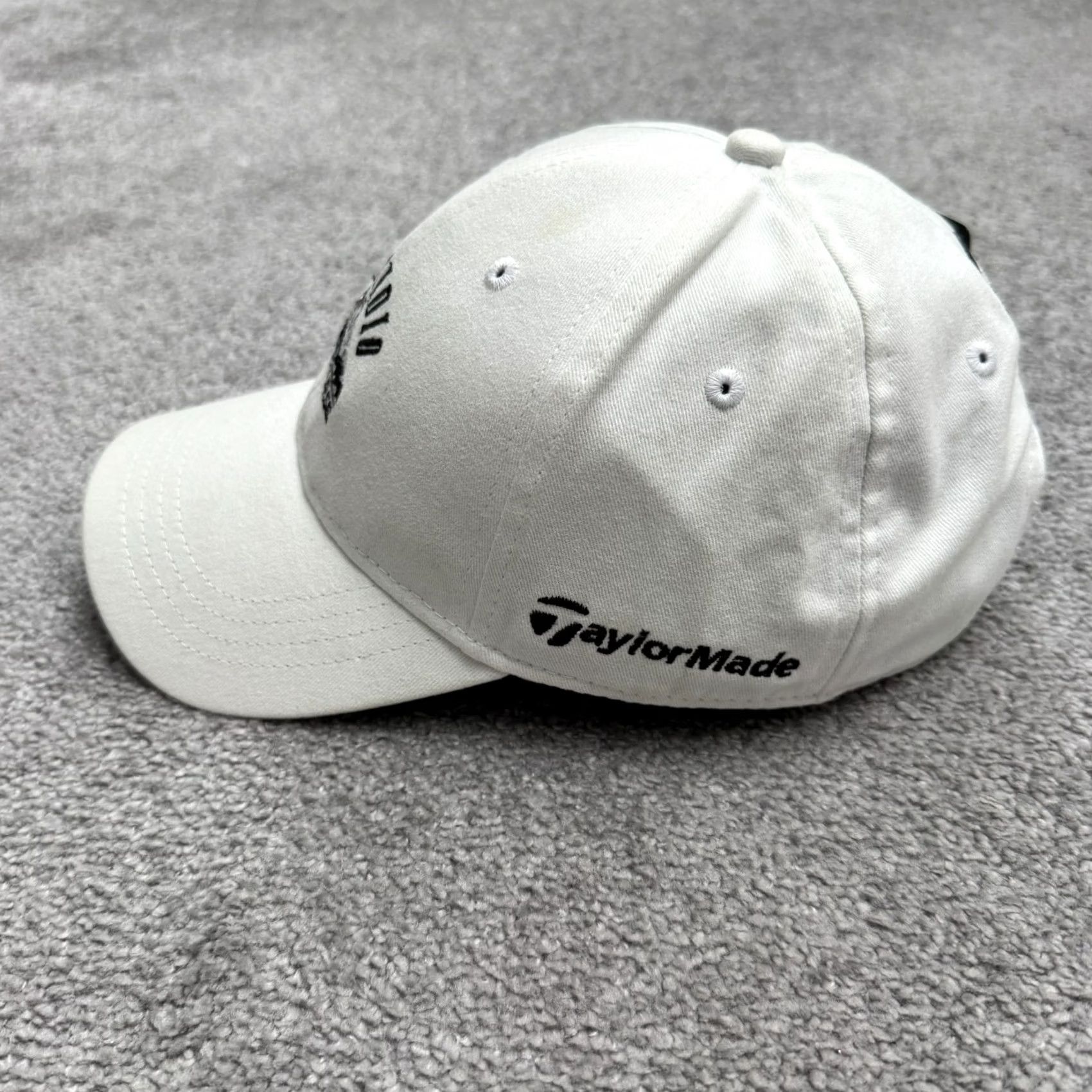TaylorMade TaylorMade Presidio Hat Mens OSFA White Cotton Canvas Strapback Cap NWT Size ONE SIZE - 5 Thumbnail