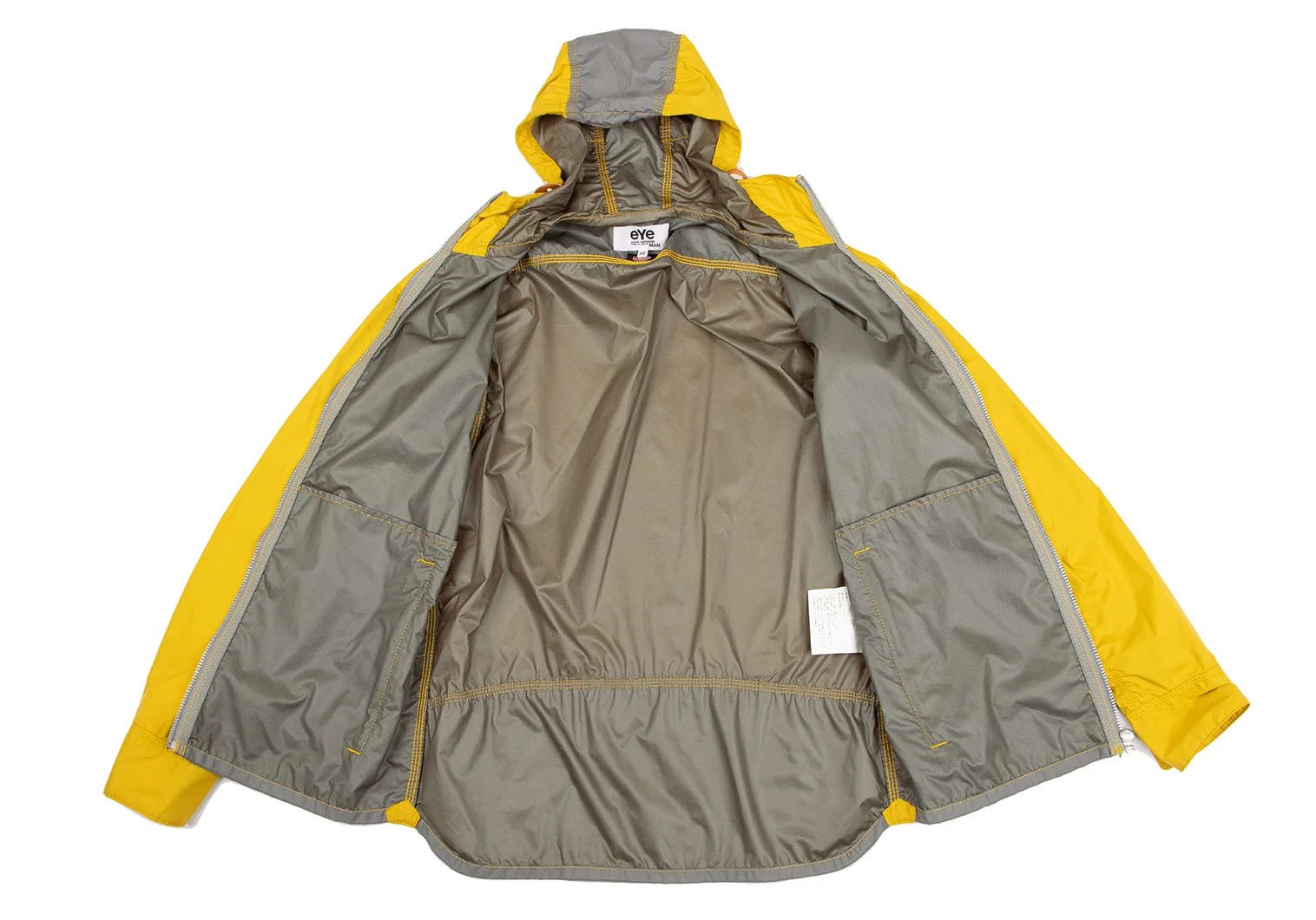 Junya Watanabe Windstopper Nylon Mountain Parka in Yellow, Blue, Grey Size US XS / EU 42 / 0 - 12 Thumbnail