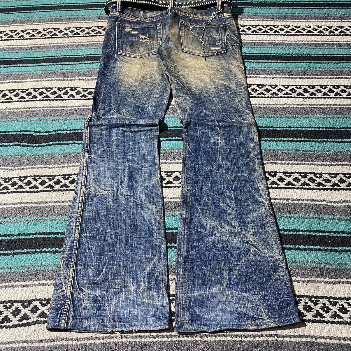 Beauty Beast 2000s Ozz First Mud Distressed Flare Denim Size US 29 - 4 Thumbnail