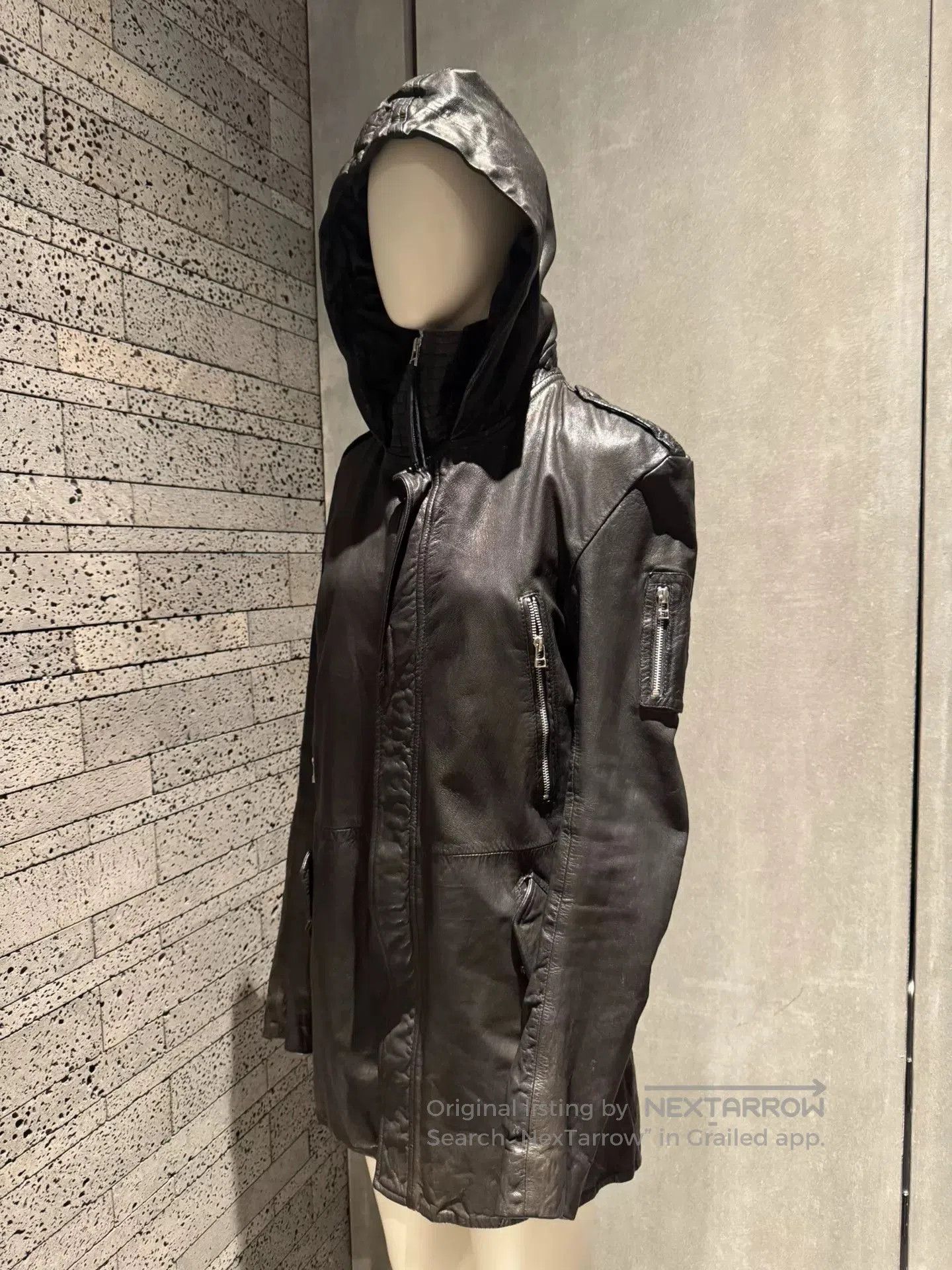 Addict Clothes Japan rare hooded leather jacket from 14th addiction. Size US M / EU 48-50 / 2 - 3 Thumbnail