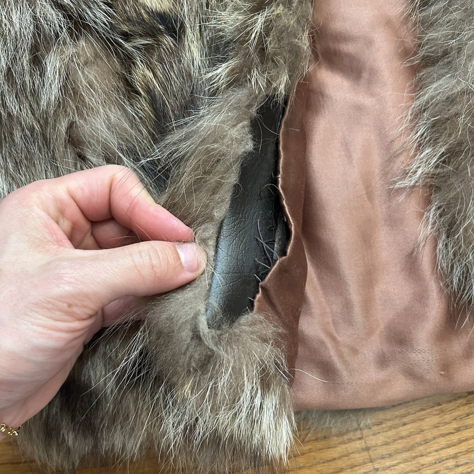 Vintage Wards Ward Bros Genuine Fox Fur Short Coat Hook Jacket S/M Size S / US 4 / IT 40 - 5 Thumbnail