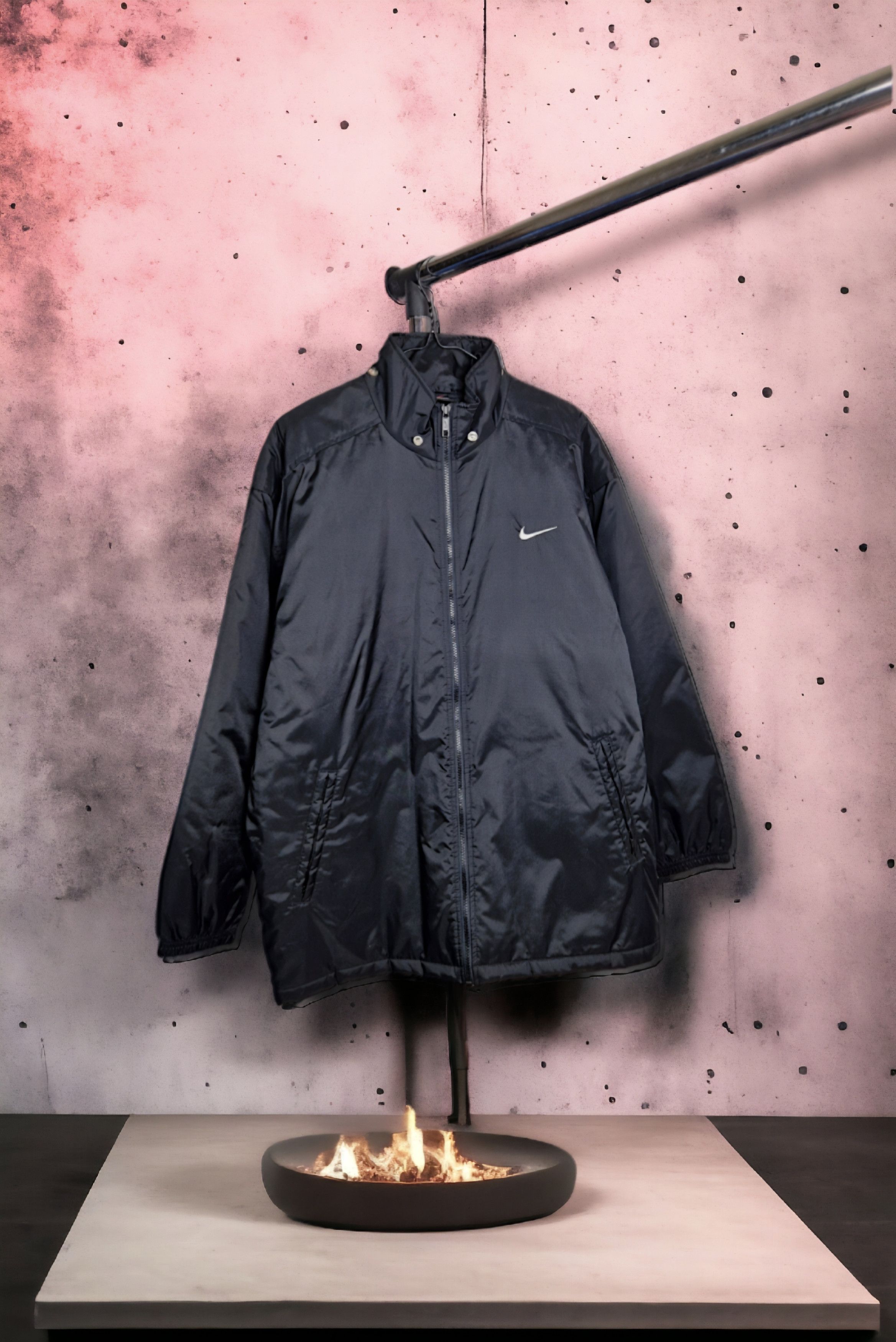 Nike Nike vintage parkas jacket big logo nylon Size US M / EU 48-50 / 2 - 1 Thumbnail
