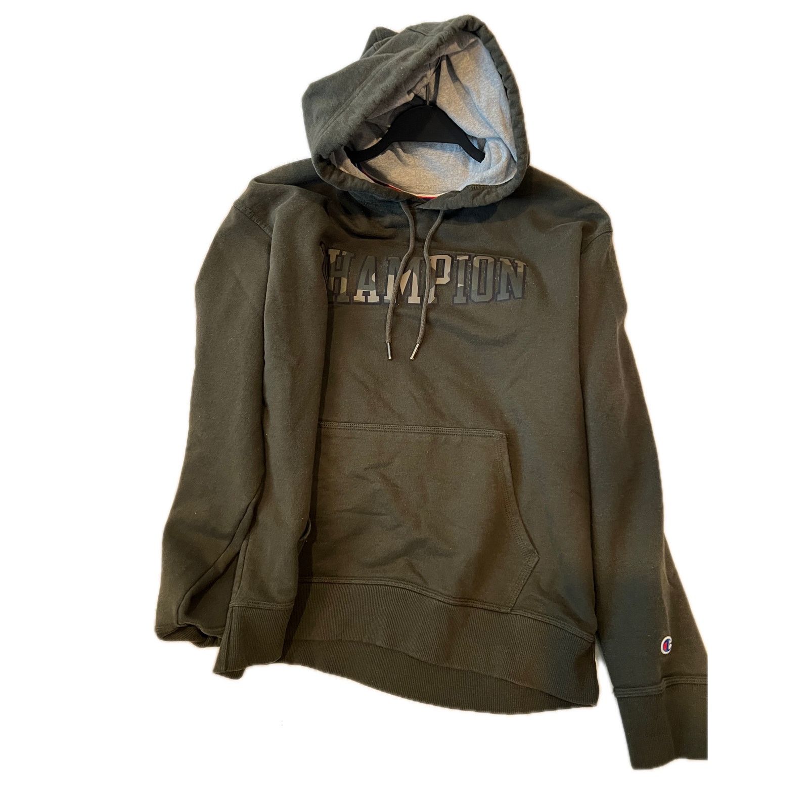 Champion Champion Green Camo Pullover Hoodie Mens L Size US L / EU 52-54 / 3 - 1 Thumbnail