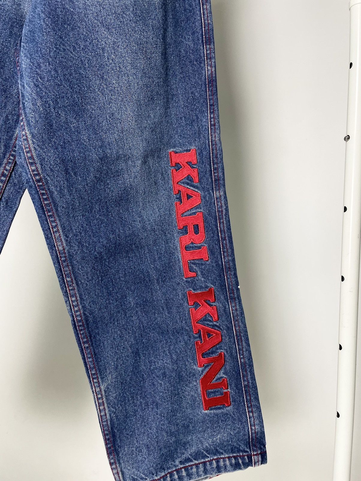 Karl Kani Karl Kani Vintage 90’s 👺 Embroidered Hip Hop Jeans like Fubu Size US 28 / EU 44 - 11 Thumbnail