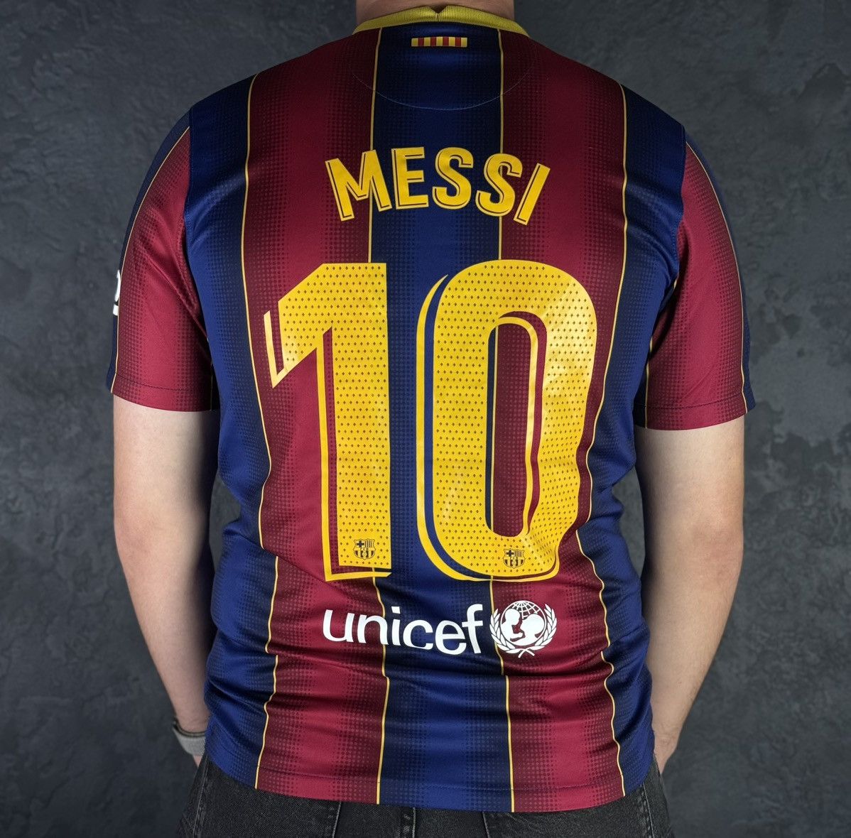 Nike Barcelona #10 MESSI Nike Football Home Jersey 2020-21 Size US M / EU 48-50 / 2 - 1 Thumbnail