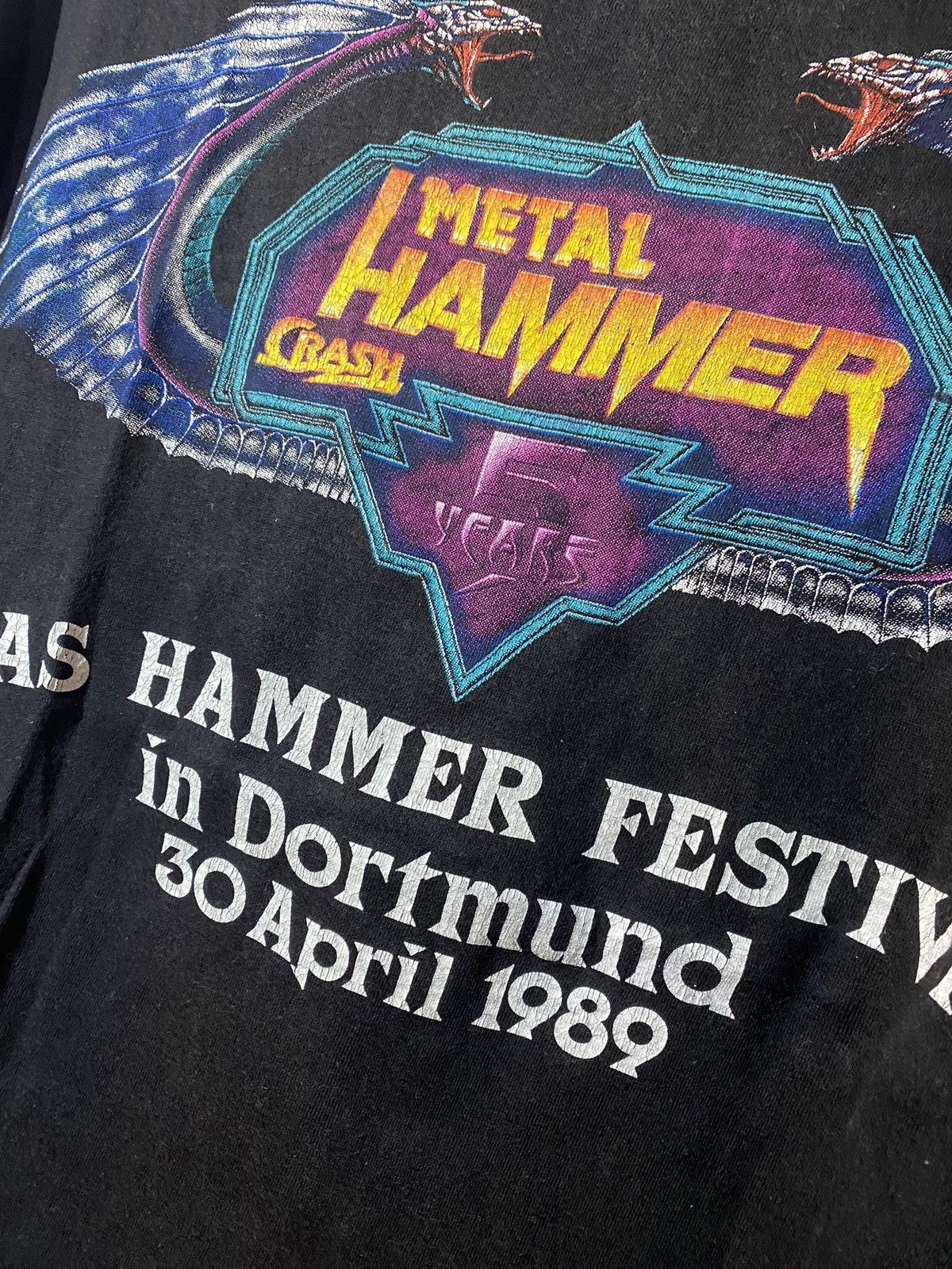 Band Tees × Vintage Vintage late 80s Metal Hammer motorhead Ozzy shirt Size US M / EU 48-50 / 2 - 4 Thumbnail