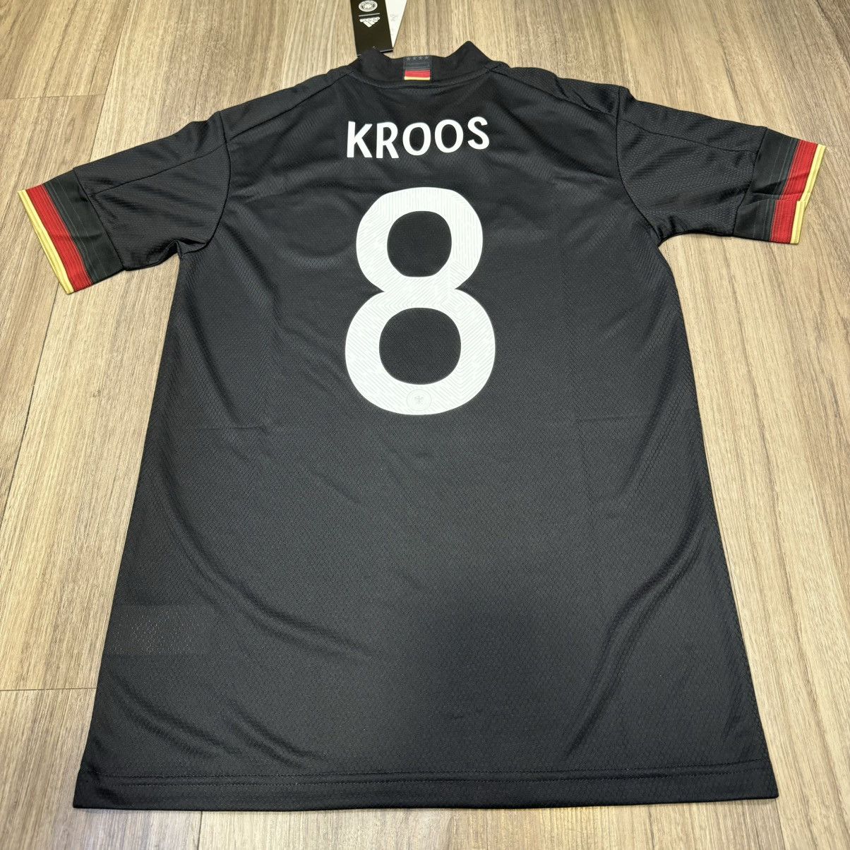 Adidas Germany 19/20 all black away shirt #8 Kroos (Bnwt) Size US XS / EU 42 / 0 - 2 Thumbnail