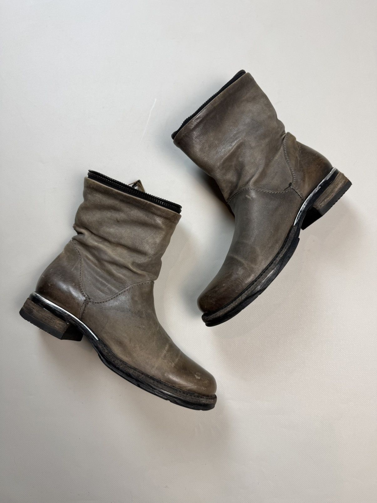 A.S.98 A.S. 98 Airstep Avant-Garde Leather Combat Boots Shoes Size US 7 / IT 37 - 1 Thumbnail