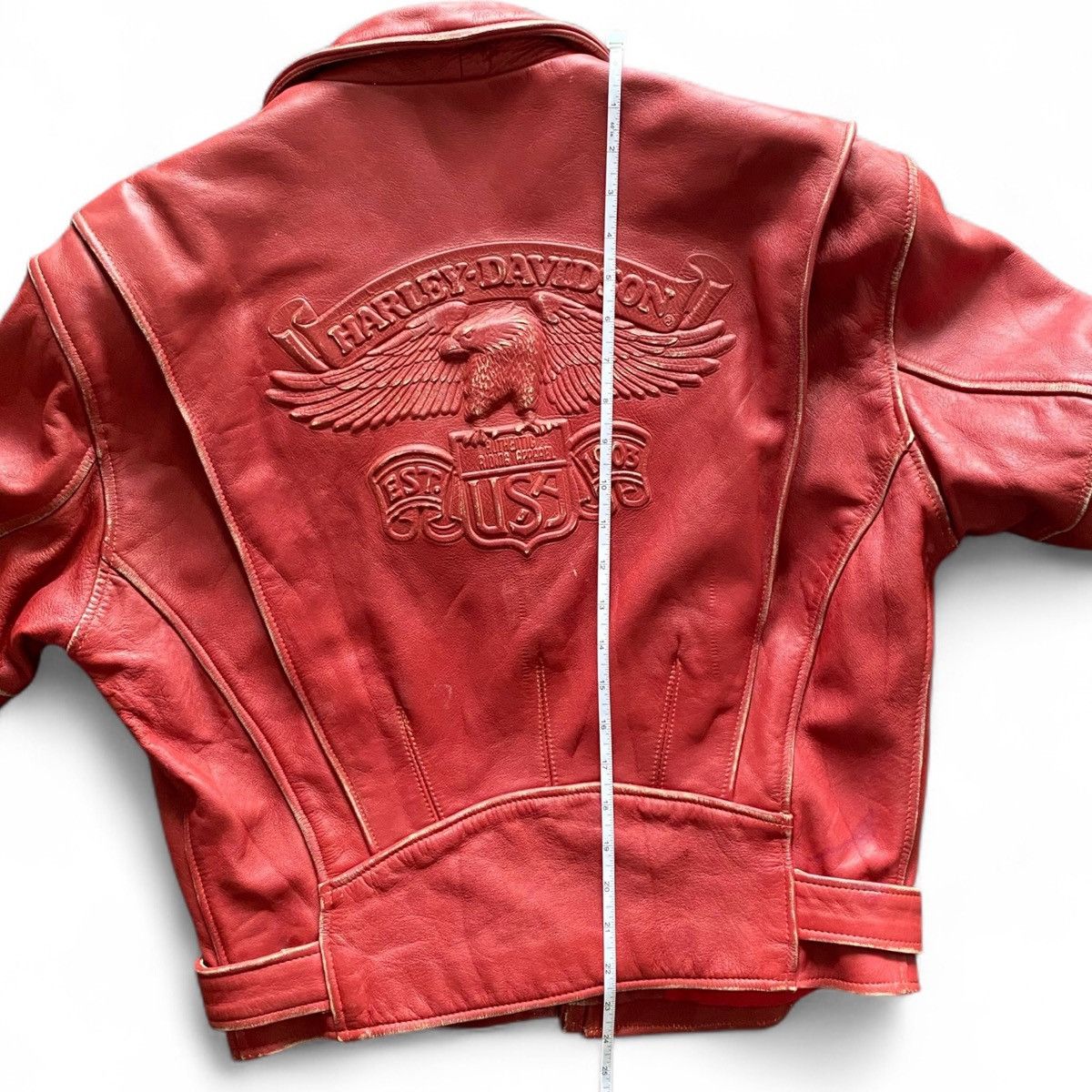 Harley Davidson VINTAGE Late 1980s To Early 1990s Harley Davidson Leather Size US M / EU 48-50 / 2 - 16 Thumbnail