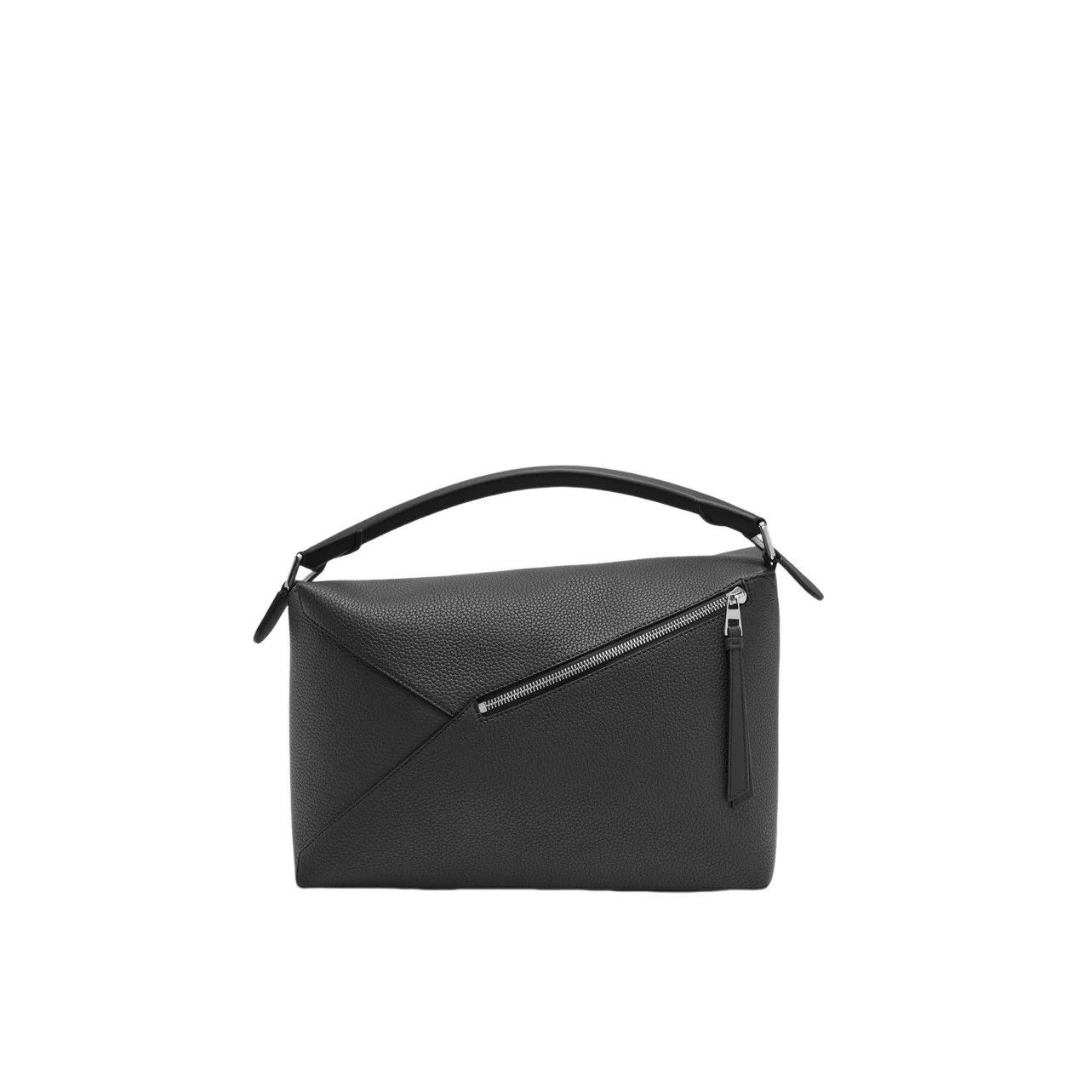 Loewe LOEWE Puzzle Large Edge $4350 Black Leather Handbag New & Au Size ONE SIZE - 3 Thumbnail